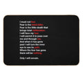 DUNE - Litany Against Fear  Versatile Bath Mat