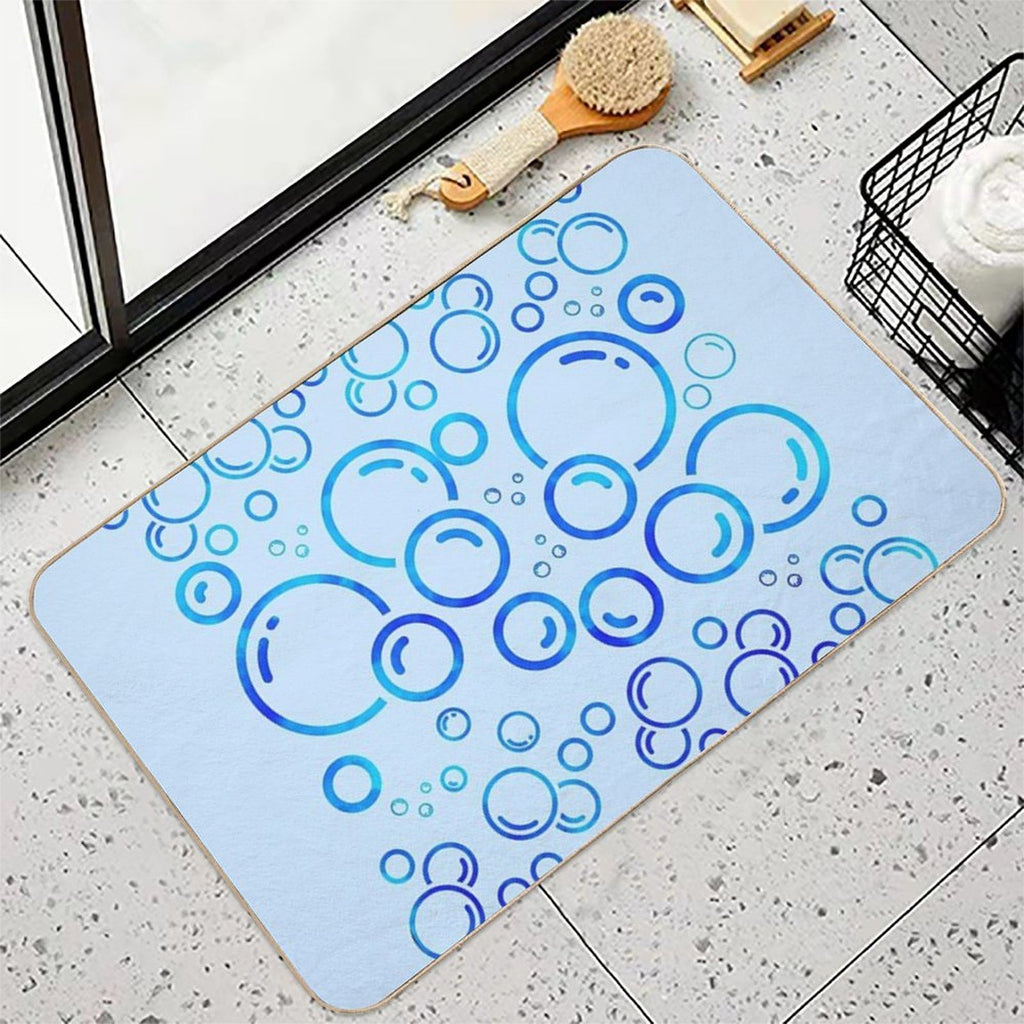 Bubble Blues  Odorless Bath Mat