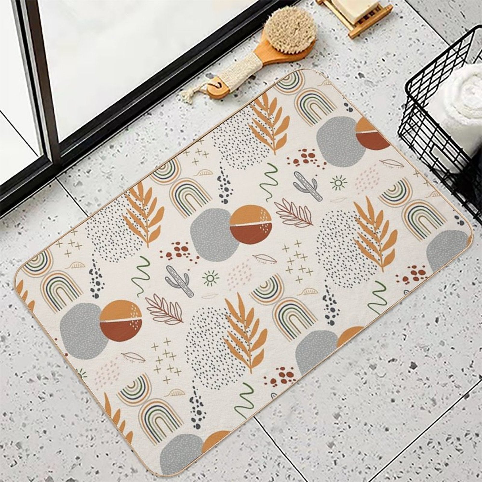 Fun Boho  Eco-Friendly Bath Mat