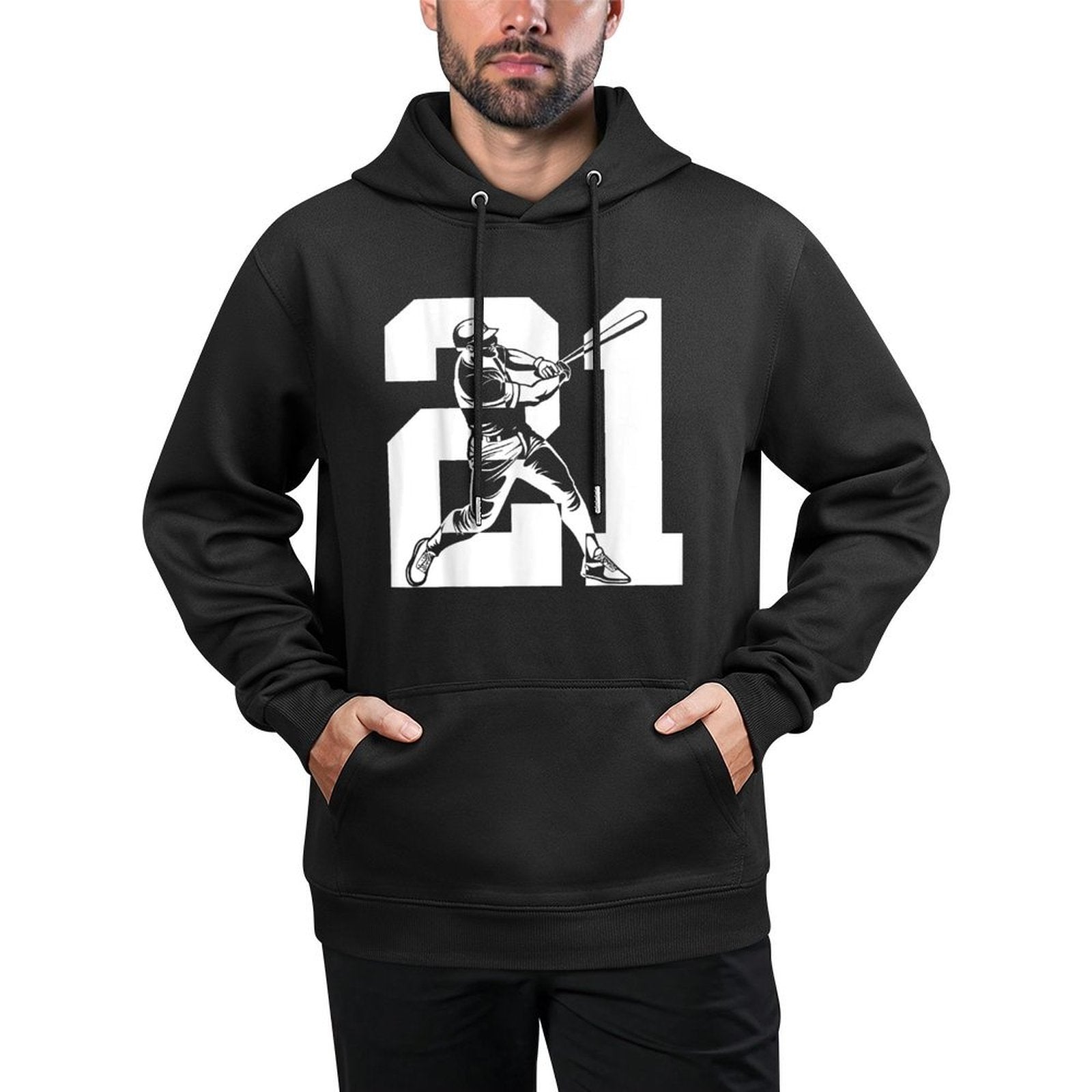 NUMBER 21 YEARS BASEBALL 21ST BIRTHDAY Durable Construction Hoodie