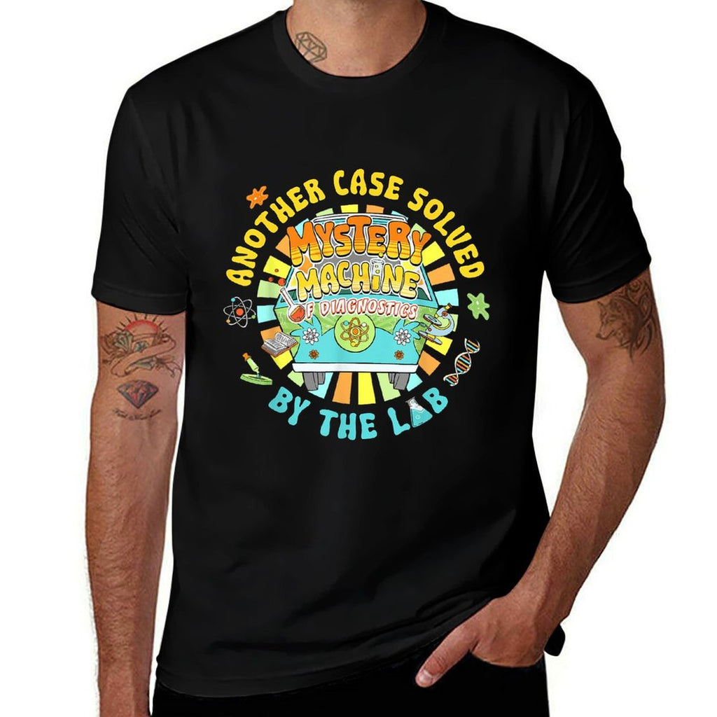 Mystery Funny Machine of Diagnostics Medical Lab Week Tech  Trendy Pattern T-Shirt