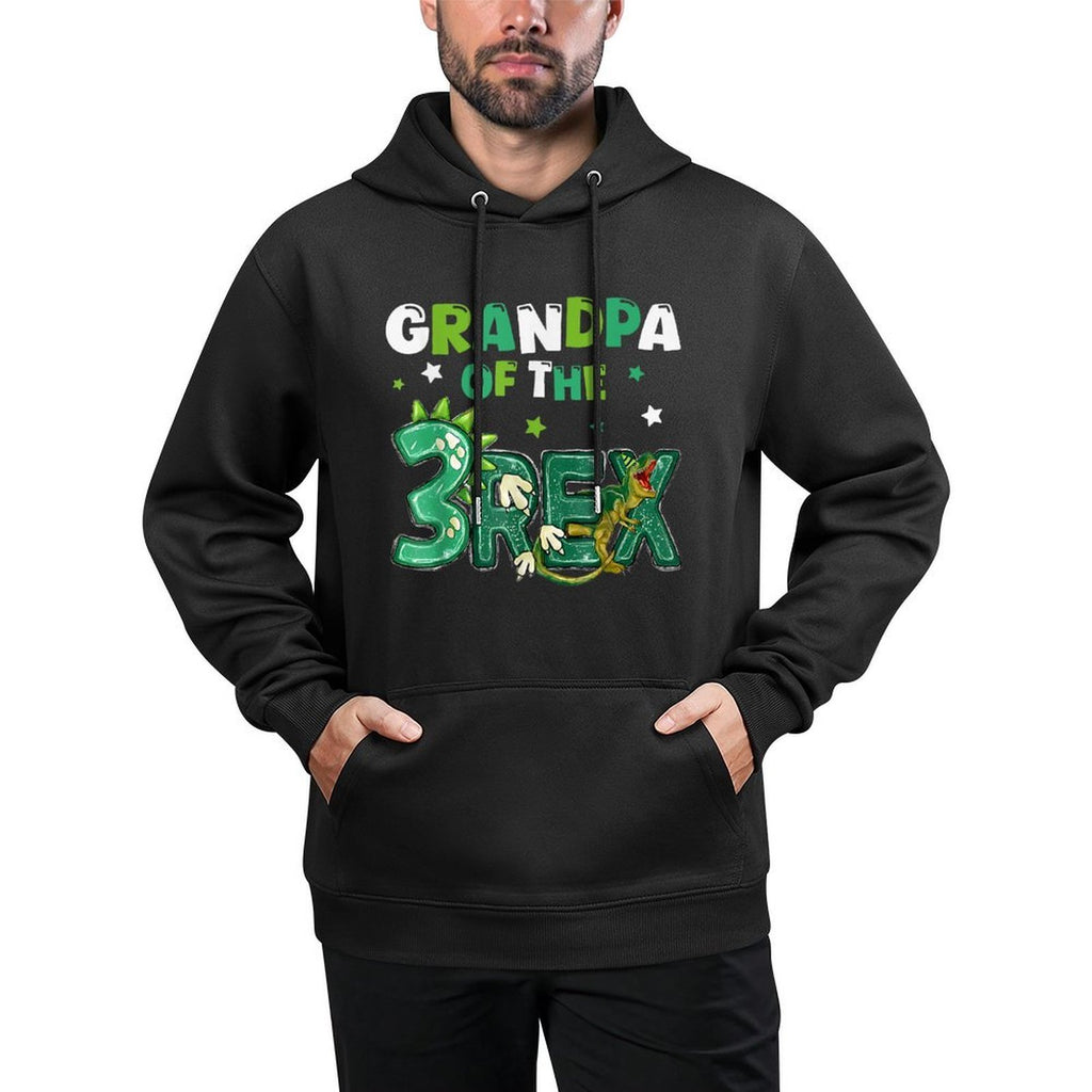 Grandpa of The Three Rex Birthday Dinosaur Family Matching All-Day Comfort Hoodie