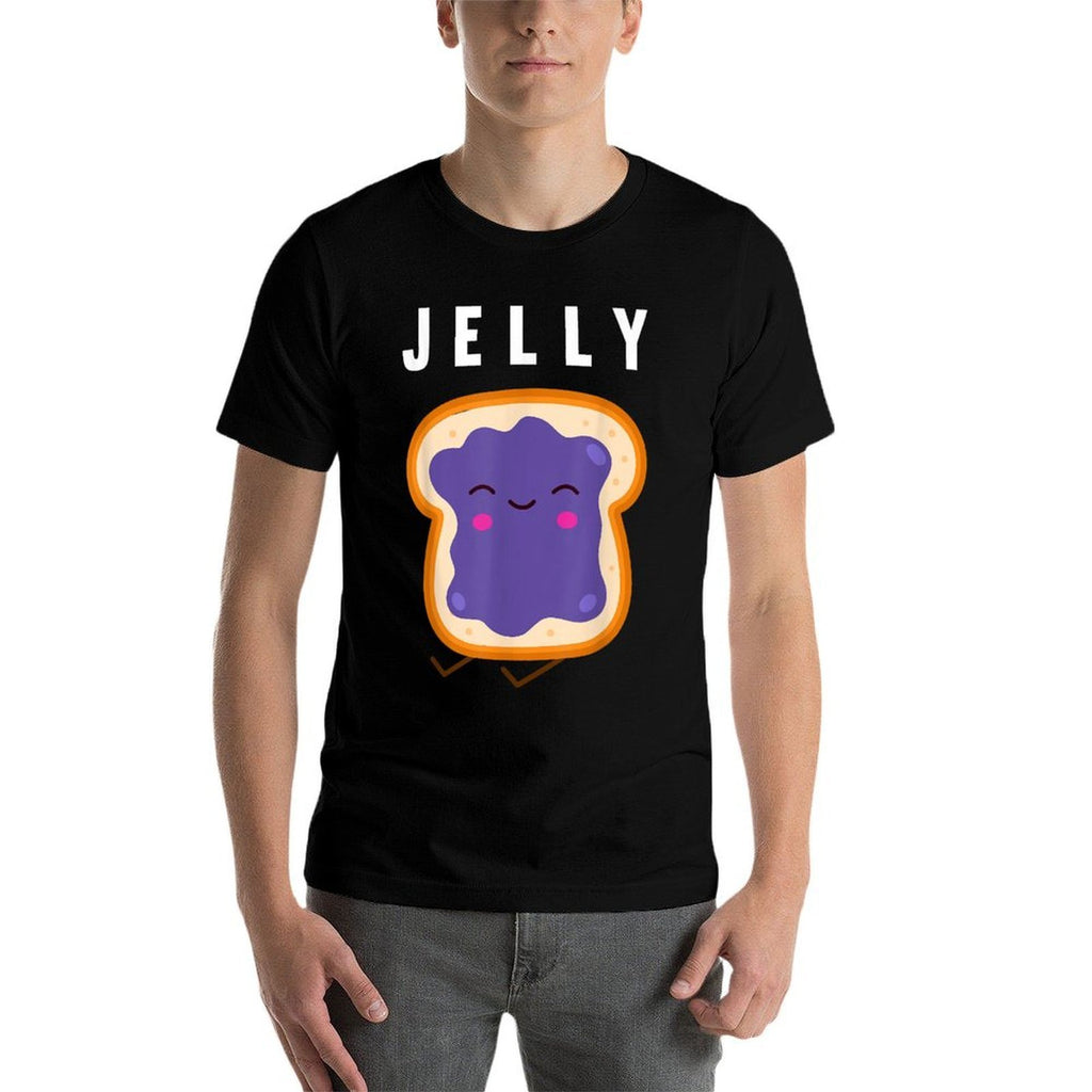 Peanut Butter And Jelly Best Friend Matching  Summer-ready Fabric T-Shirt