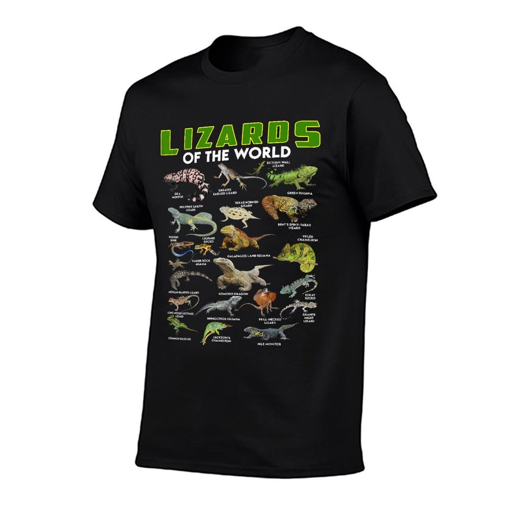 Lizards Of The World Reptile Herpetology Lizard Gifts Funny  Lightweight T-Shirt