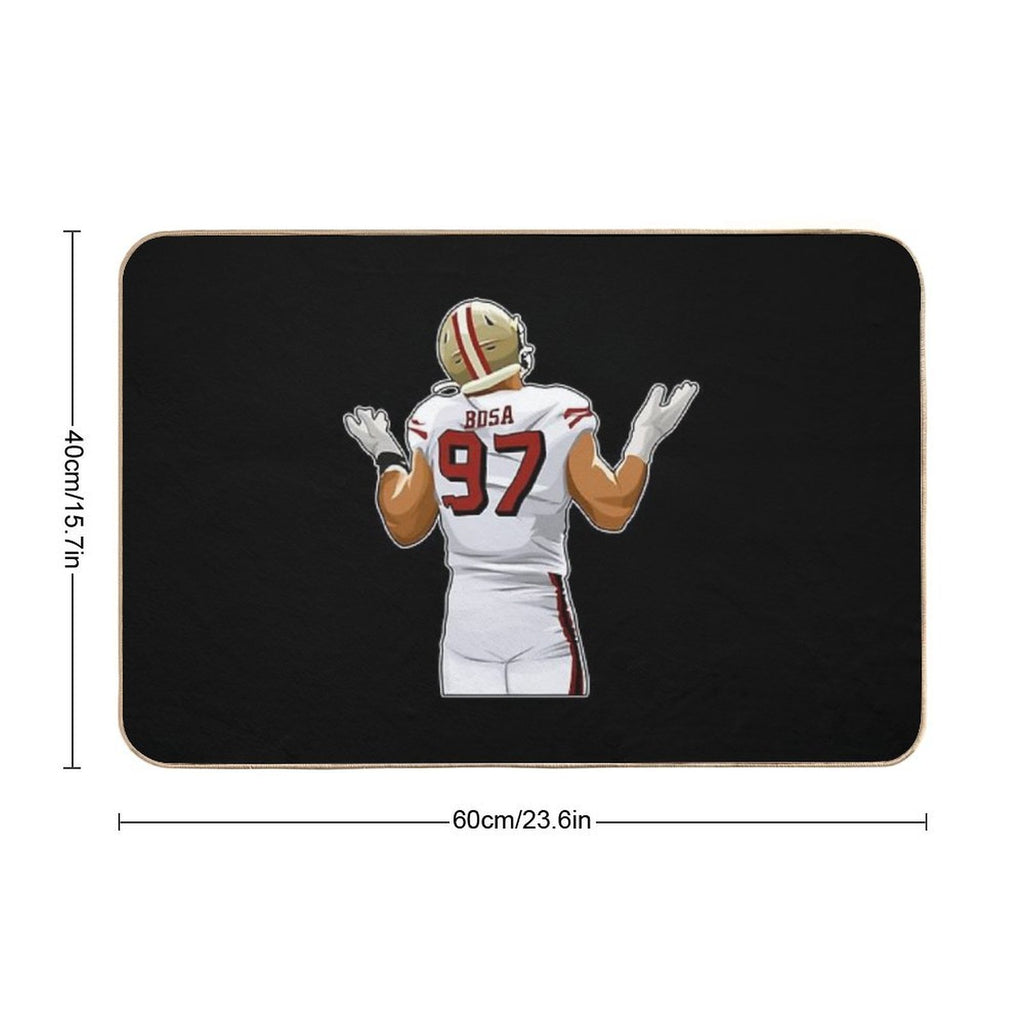 Nick Bosa After Sacking Sticker  Odorless Bath Mat