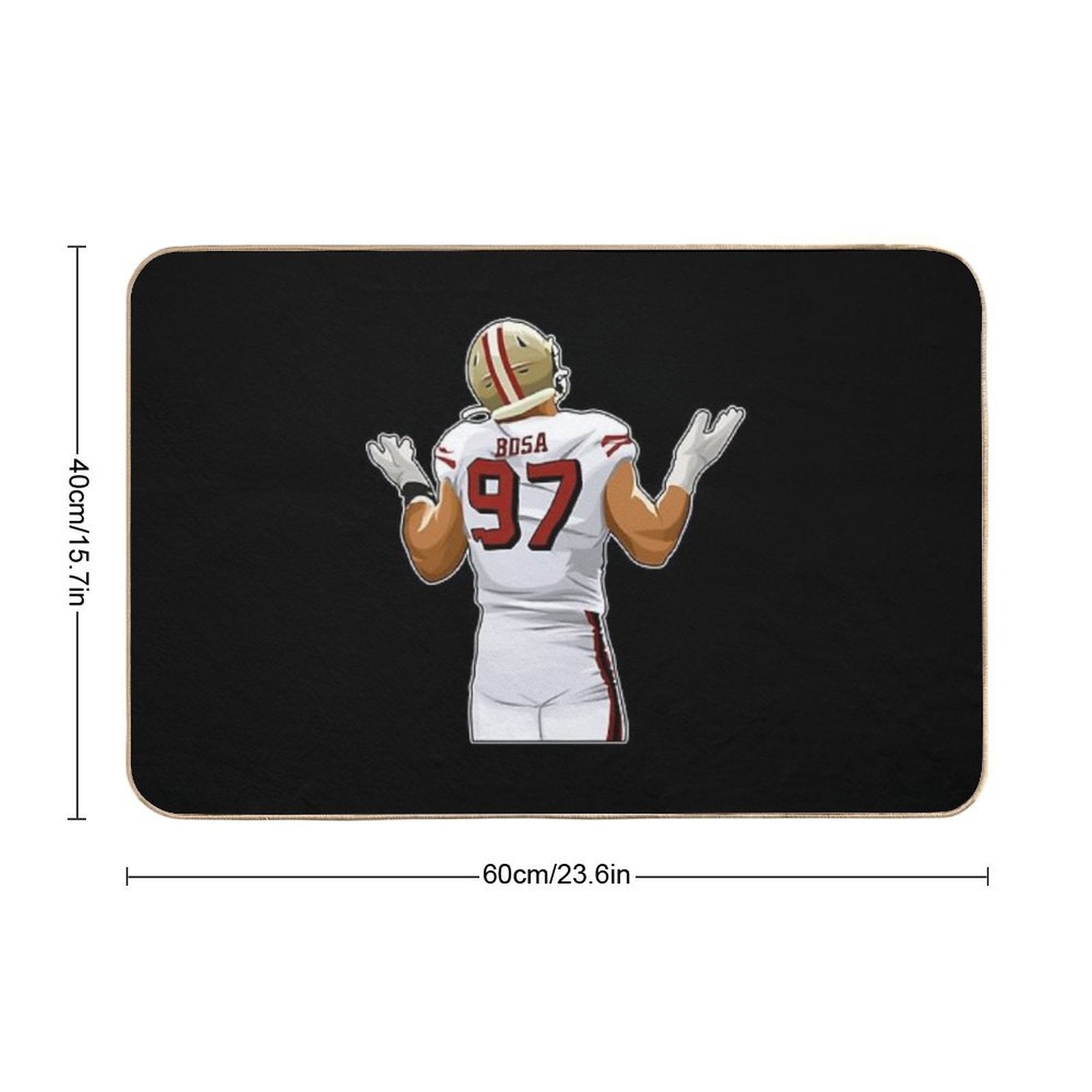 Nick Bosa After Sacking Sticker  Odorless Bath Mat