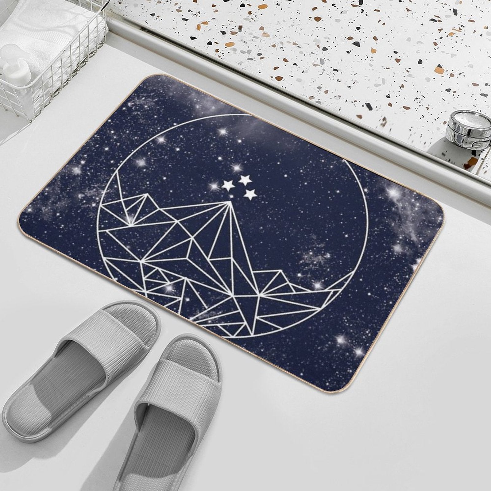 Acomaf Mountains  Pet-Safe Bath Mat