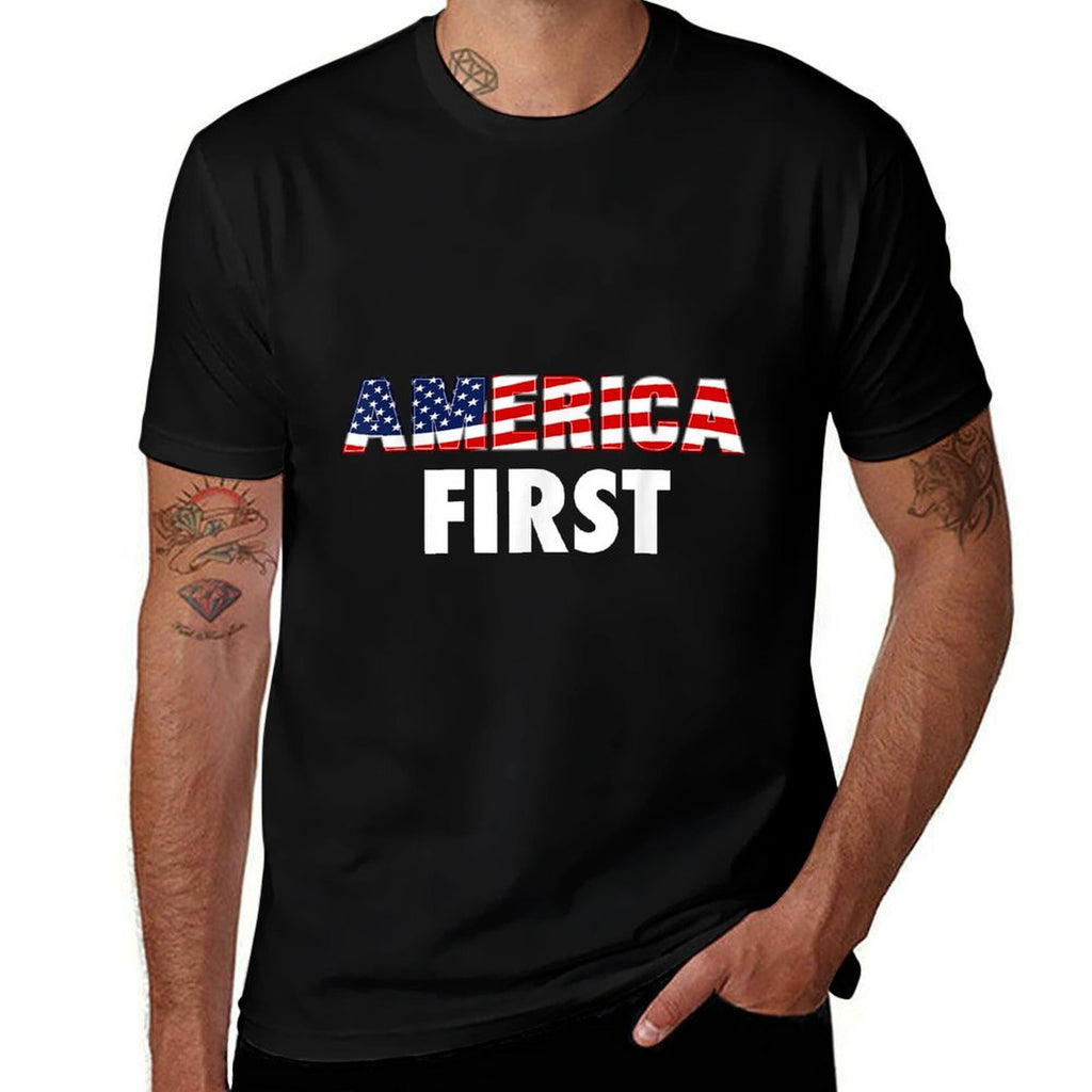 America First USA Clothing Companies Businesses  Relaxed-fit T-Shirt