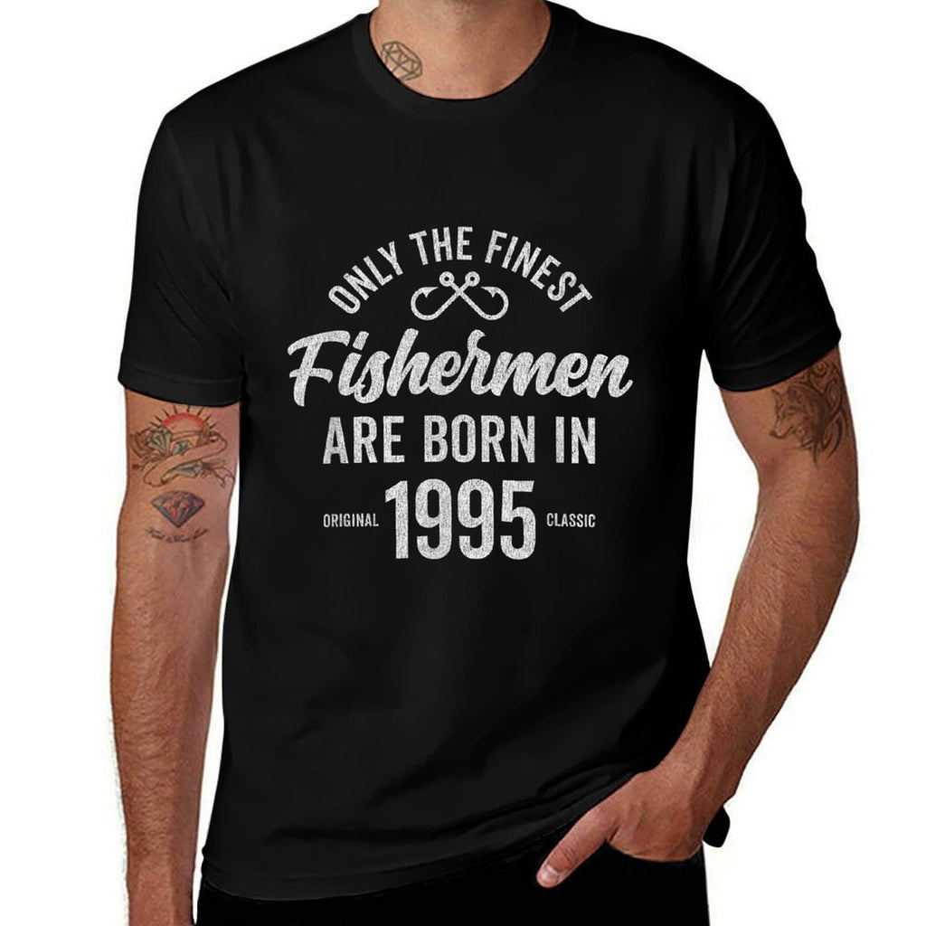 30 Year Old Fisherman Fishing 1995 30th Birthday  Tagless Design T-Shirt
