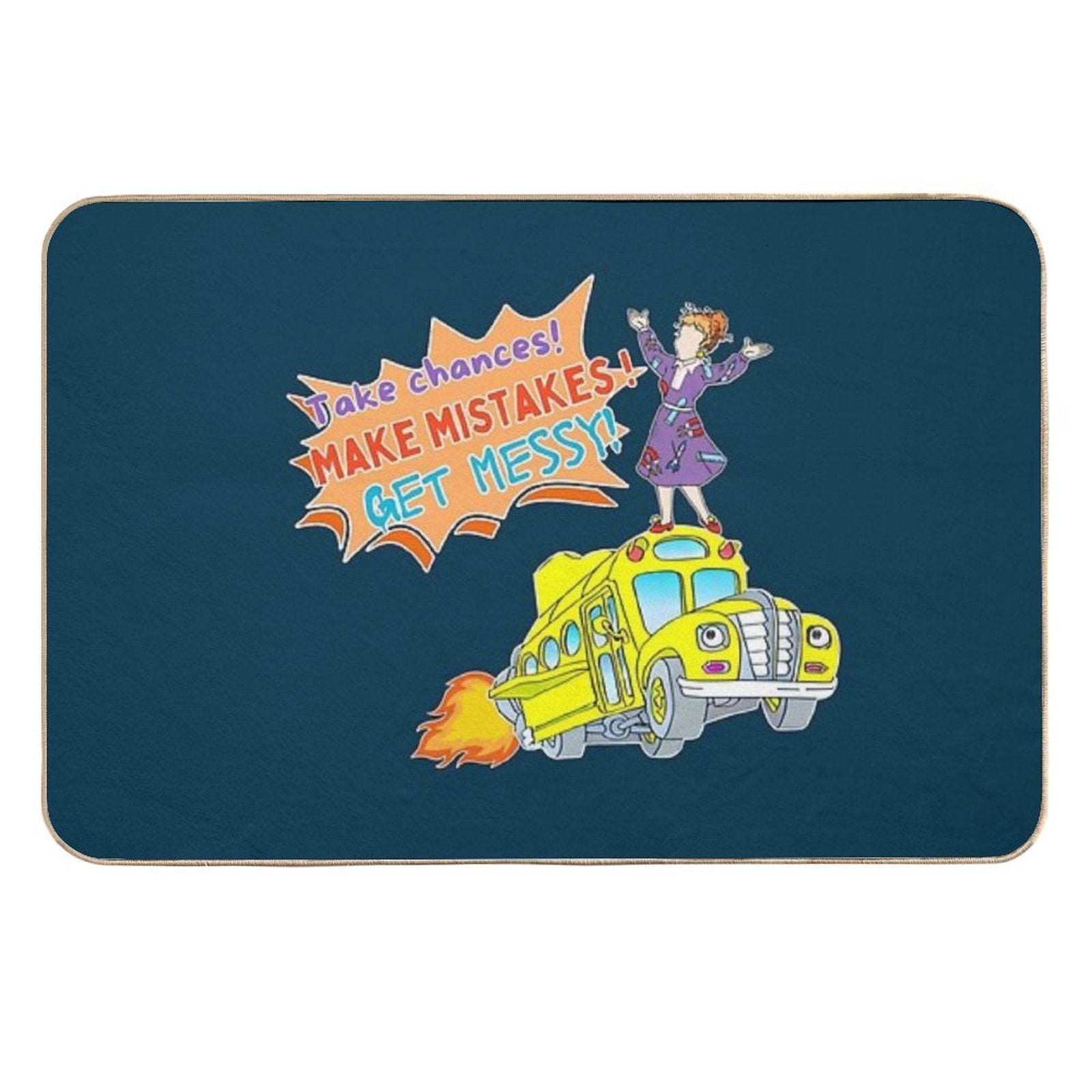 Listen to Miss Frizzle  Toxin-Free Bath Mat