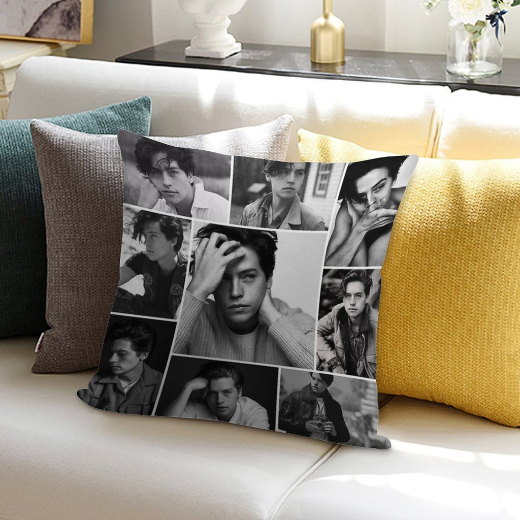 Cole Sprouse Black And White Soft Style Accent Throw Pillow