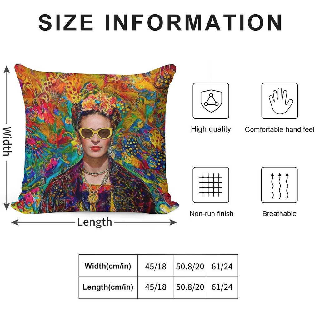 Sunglasses Frida Soft Washable Throw Pillow