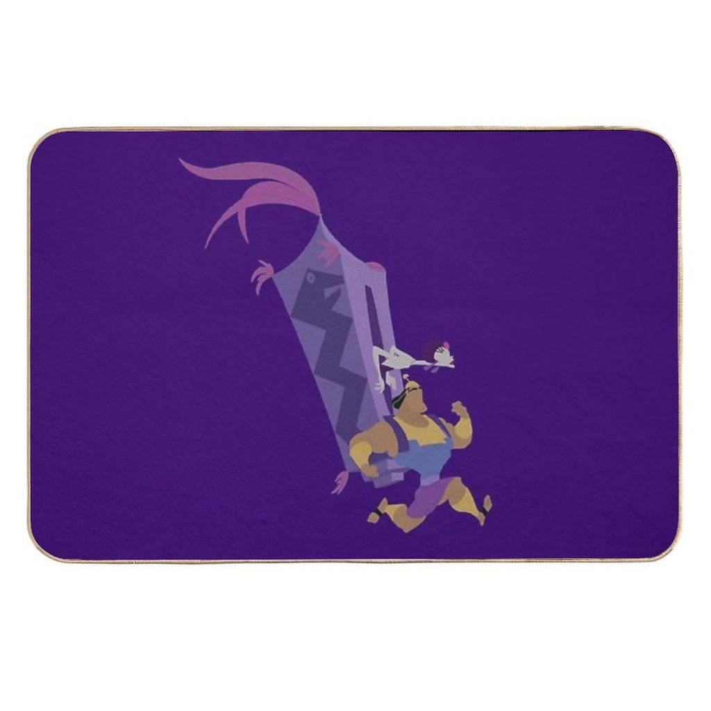 Minimalist Kronk And Yzma Durable Bath Mat