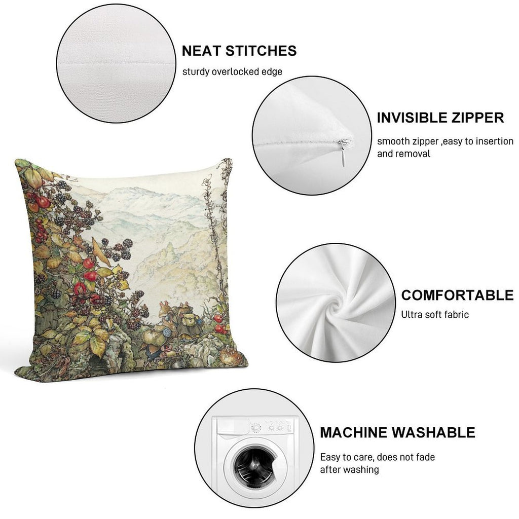 Walk to The High Hills Soft Multiple Sizes Throw Pillow