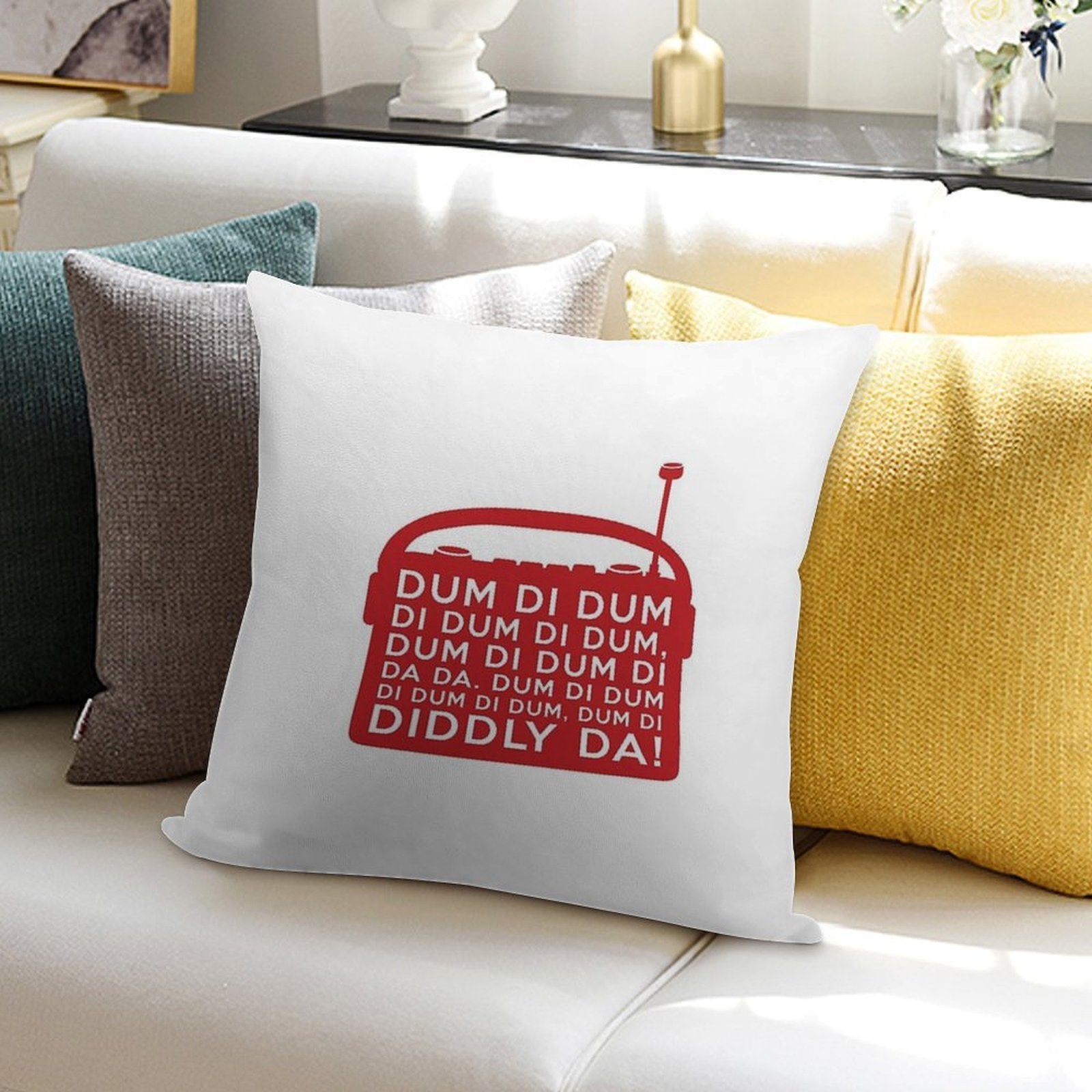 Archers Dum Di Dum Theme Tune Radio Soft Anti-Pilling Throw Pillow