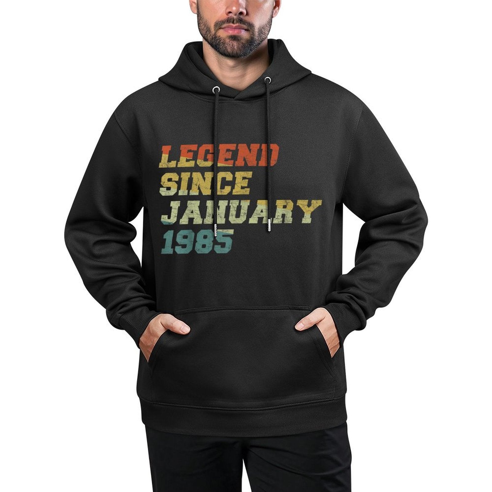 40 Years Old Legends Since January 1985 40th Birthday Easy Care Hoodie