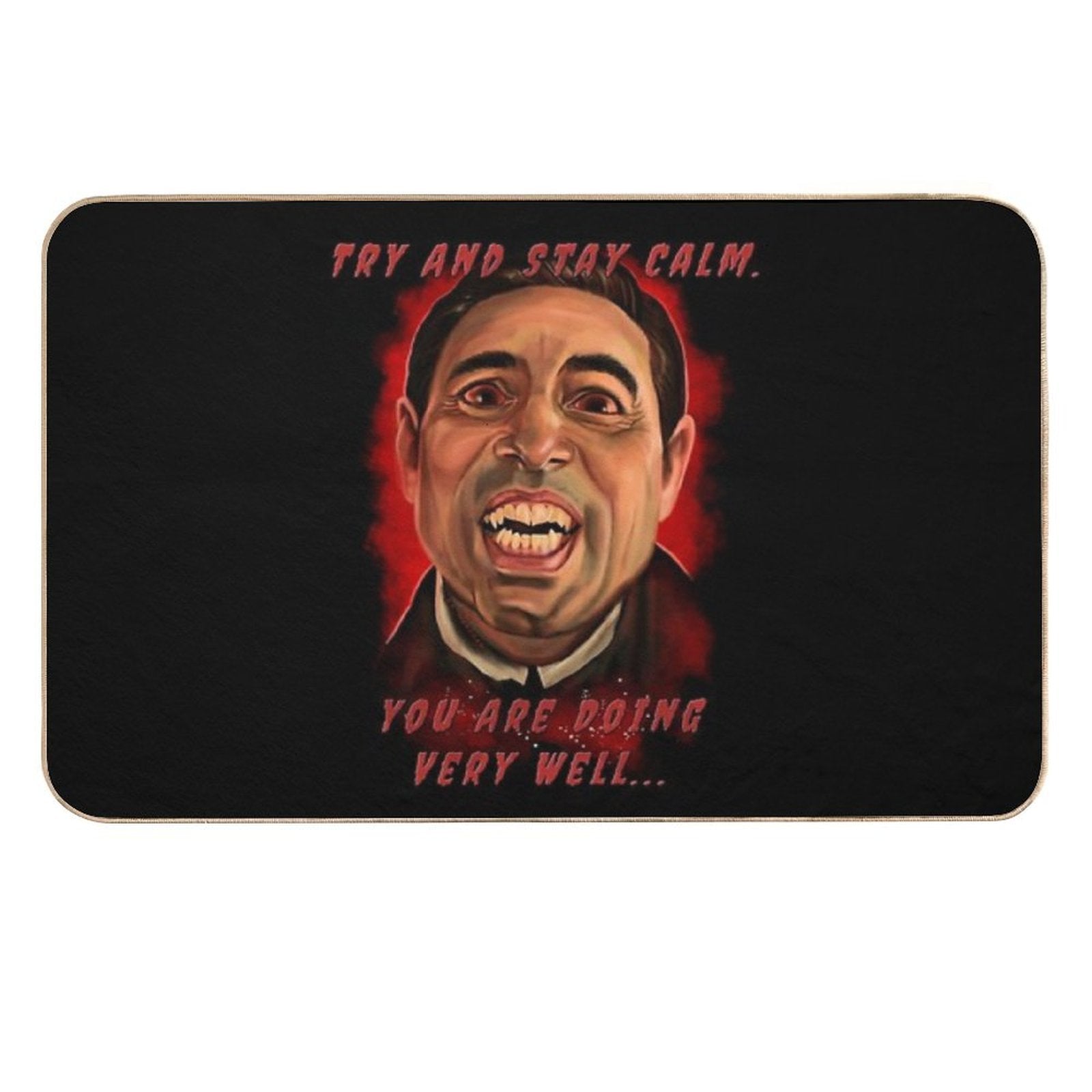 Claes Bang Dracula Painting 2 of 2  Slip-Resistant Bath Mat