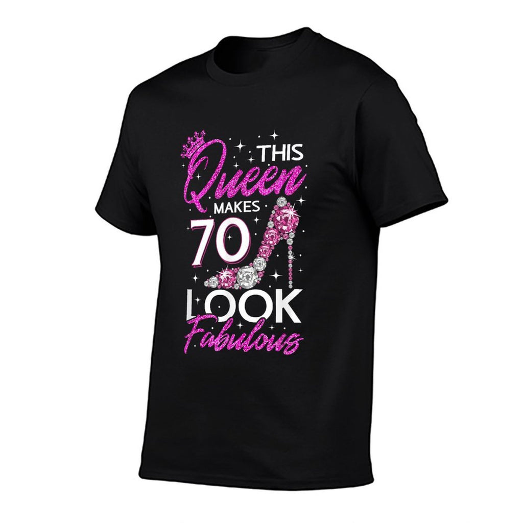 This Queen Makes 70 Look Fabulous 70th Birthday  Moisture-wicking T-Shirt