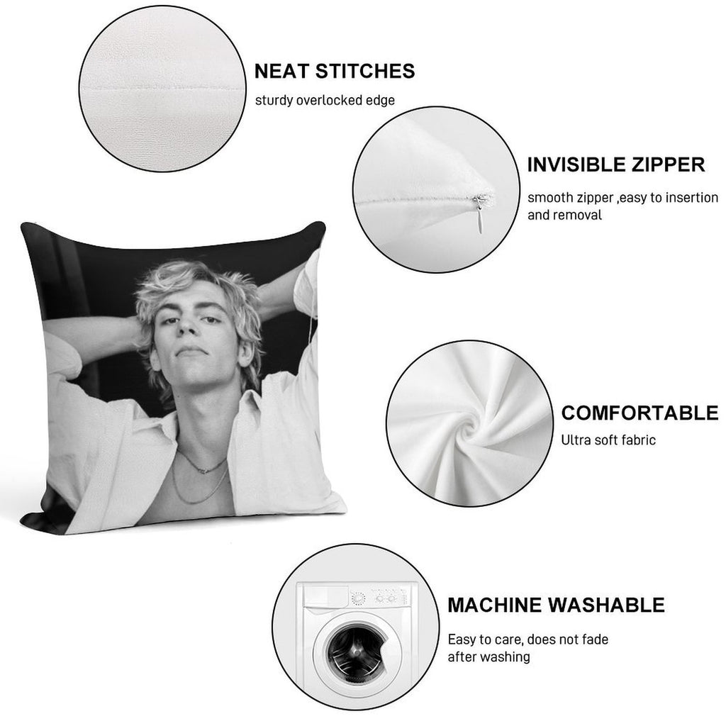 Ross Lynch Soft Decorative Cover Throw Pillow