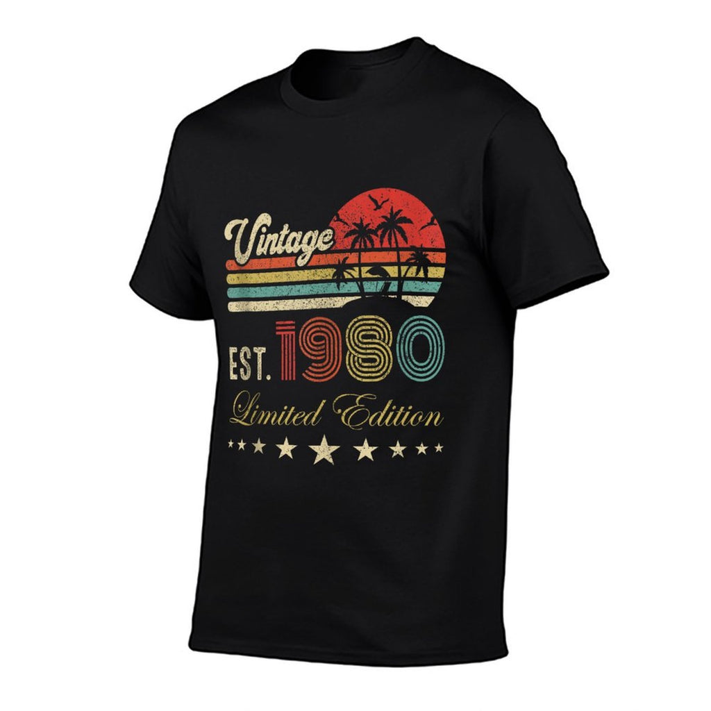45th Birthday Born 1980 Vintage Limited Edition 45 Birthday  Stretchy T-Shirt