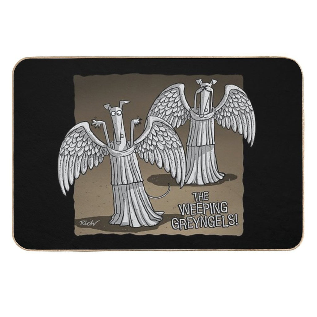The Weeping Greyngels  Repositionable Bath Mat