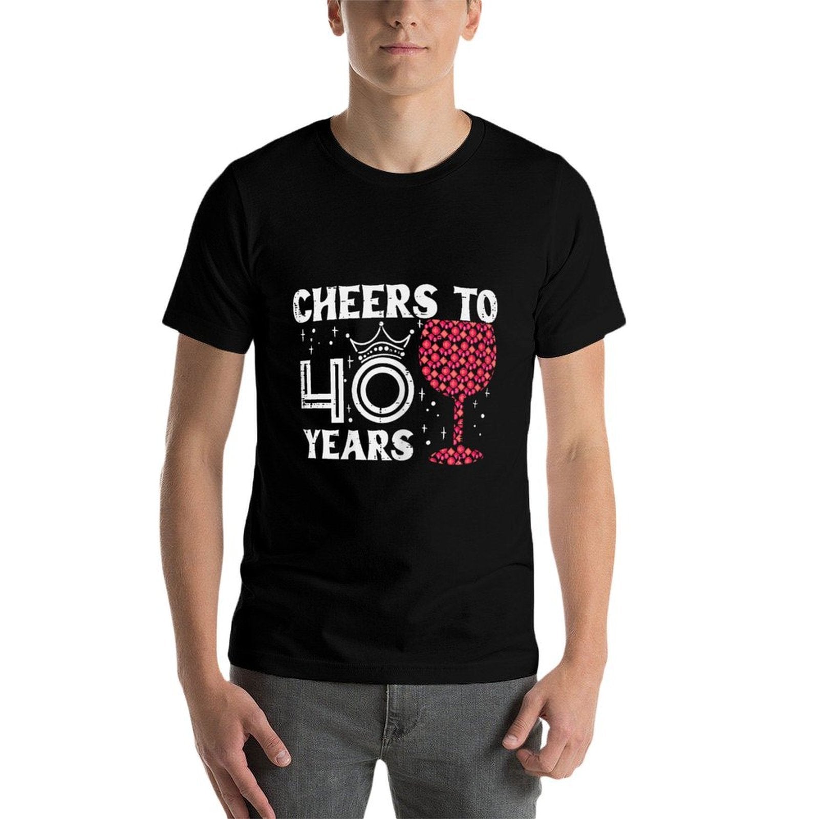 Cheers To 40 Years Forty 40th Birthday Party 40 Bday Women  Breathable T-Shirt