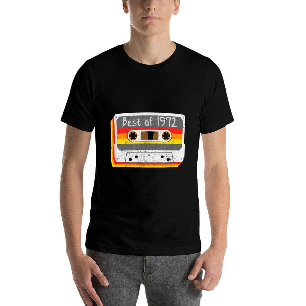 Best of 1972 Mixtape Cassette Tape 50th Birthday  Cotton T-Shirt