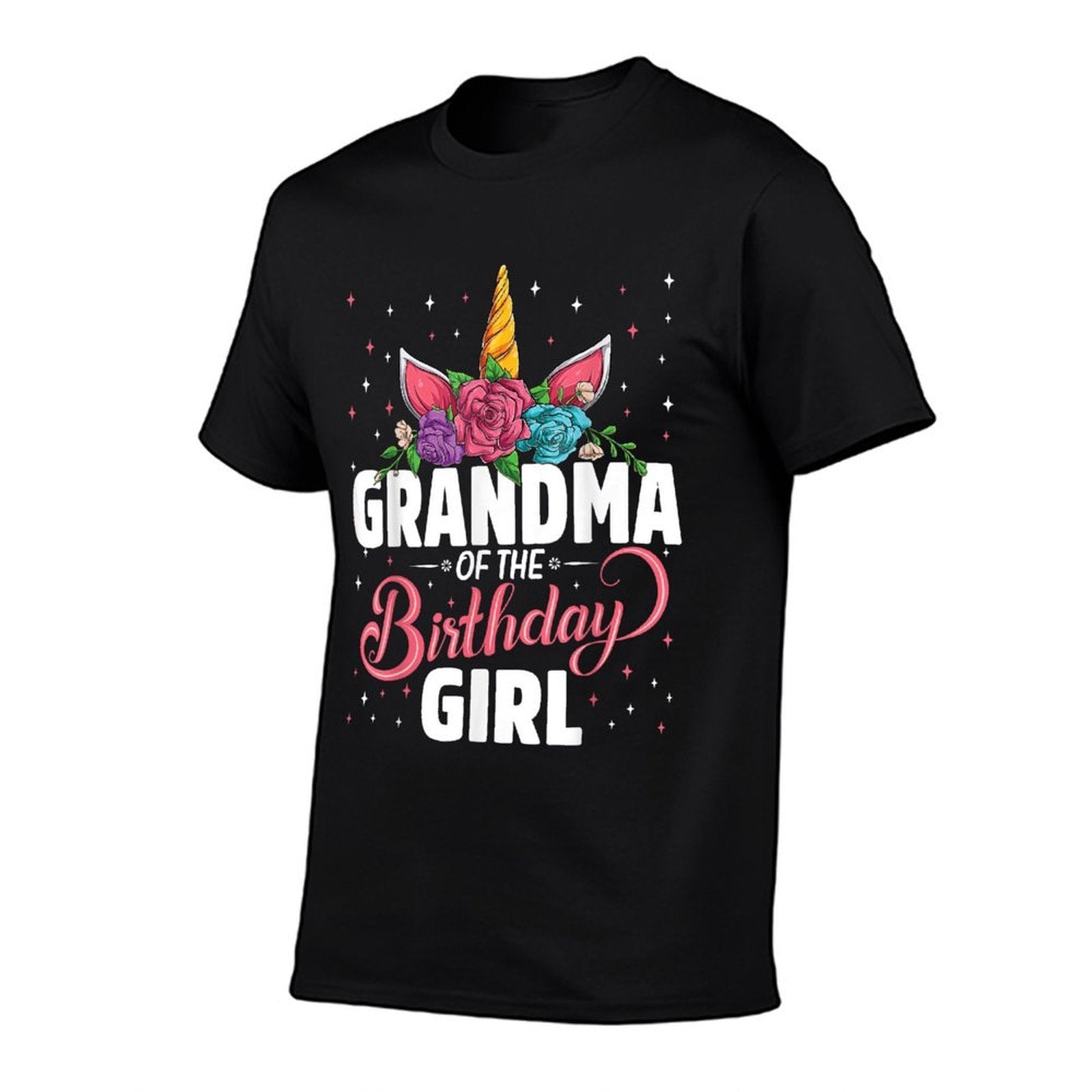 Grandma Of The Birthday Girl Unicorn Girls Family Matching  Durable T-Shirt