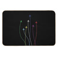 Rainbow Airplanes Flying on Eachother  Rapid-Drying Bath Mat