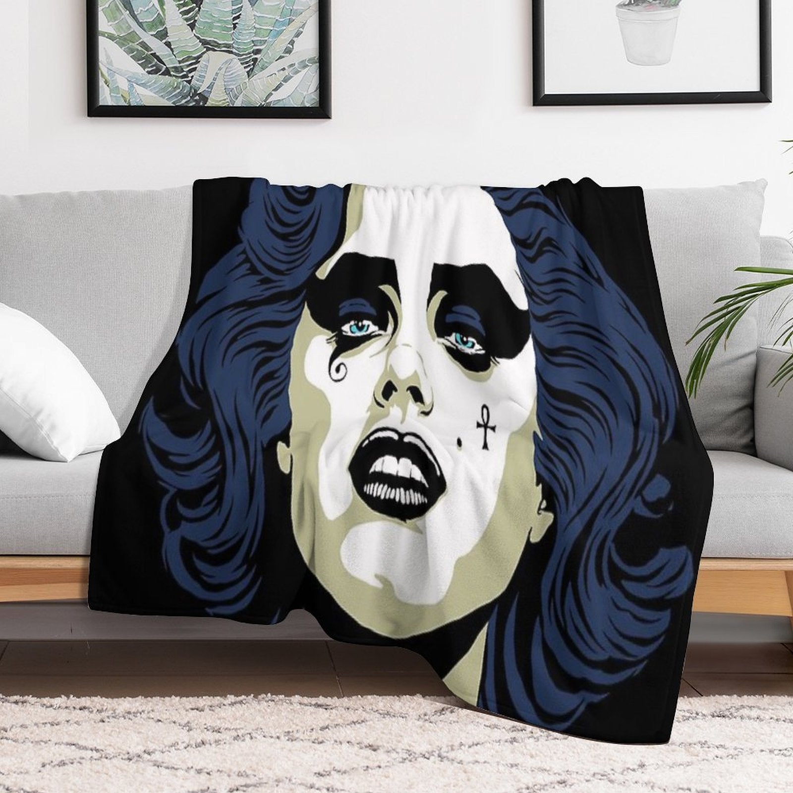 Gentlemen Prefer Goths Premium Throw Blanket