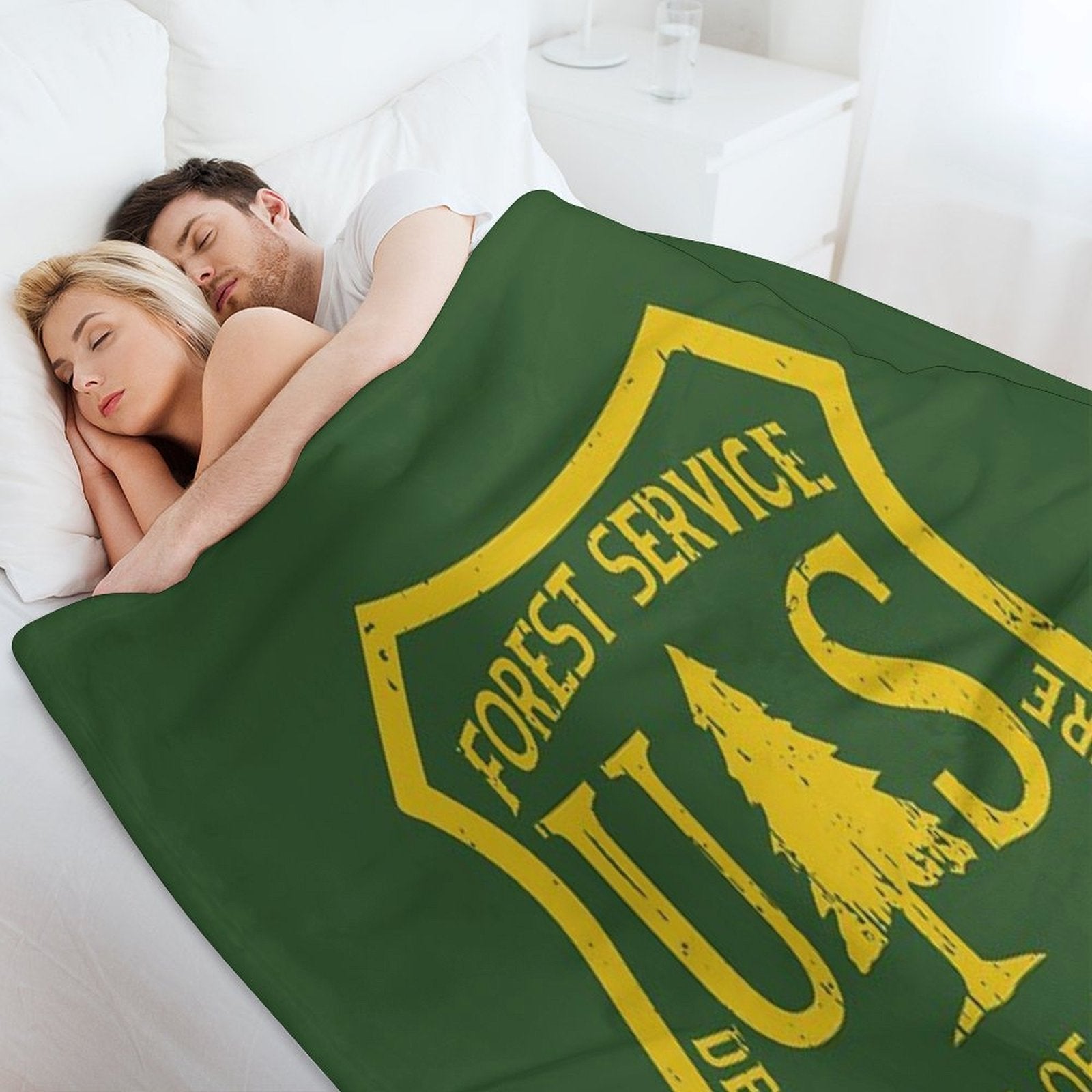 Forest Service Vintage Emblem Compact Throw Blanket