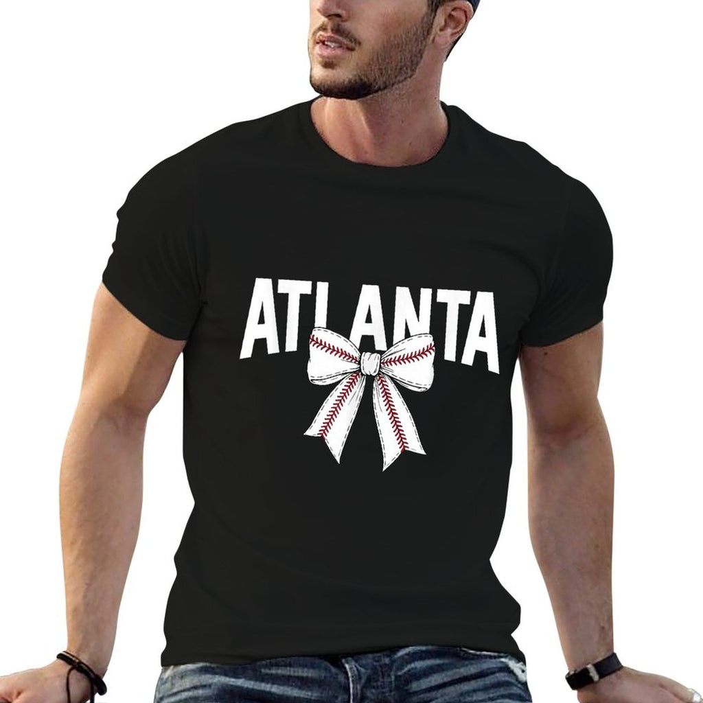 Atlanta Coquette Bow Vintage Gifts Design Atlanta  Easy-care T-Shirt