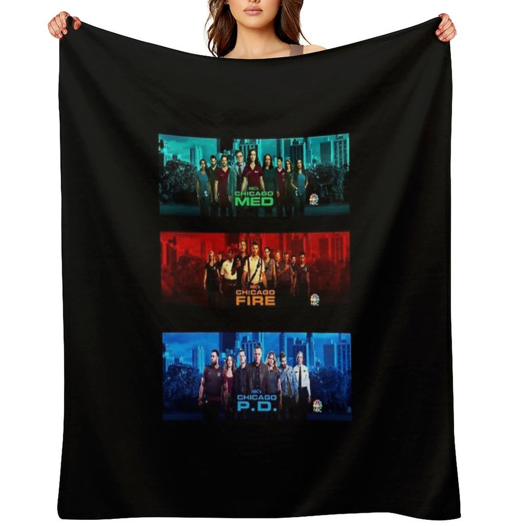 Chicago Pd Fire Med Multi-functional Throw Blanket