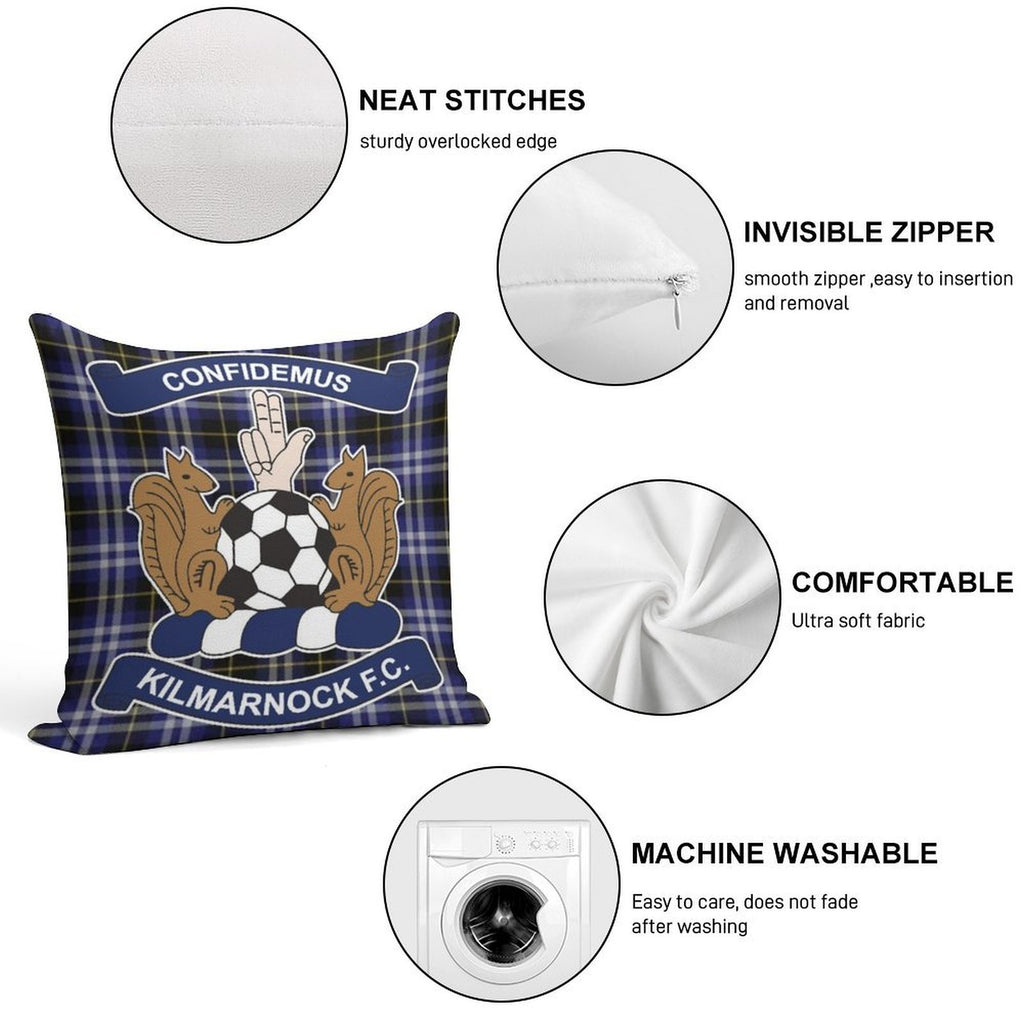 Killie Tartan Soft Durable Construction Throw Pillow