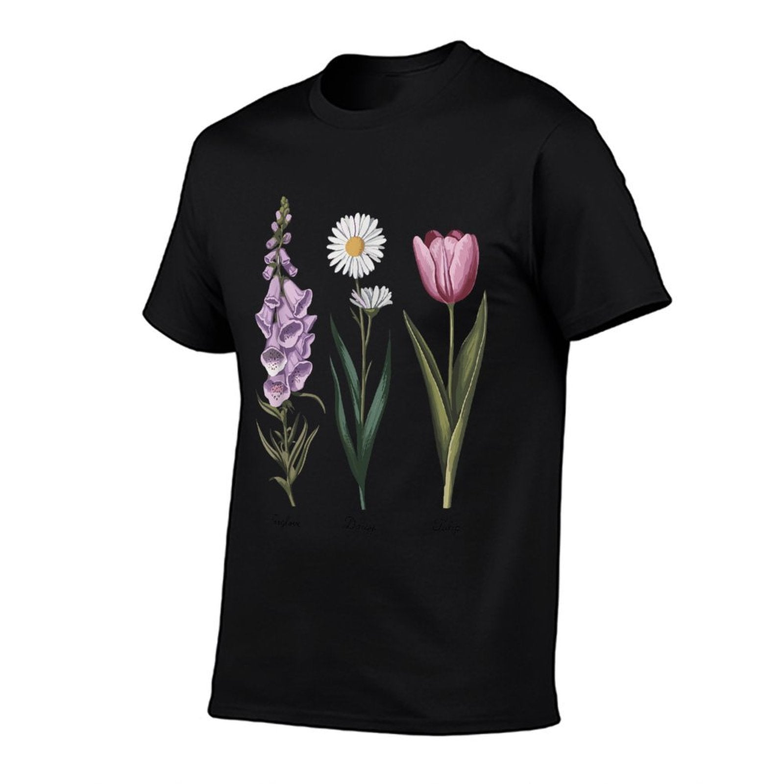 Foxglove Daisy Tulip Floral Botanical Beauty Flower Lovers  Moisture-wicking T-Shirt