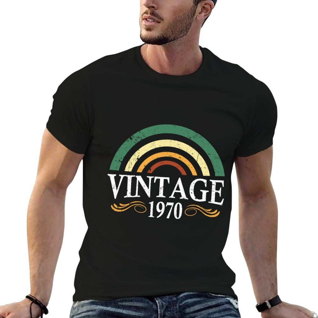 50th Birthday 1970 Vintage Retro 1970s  Vintage-inspired T-Shirt