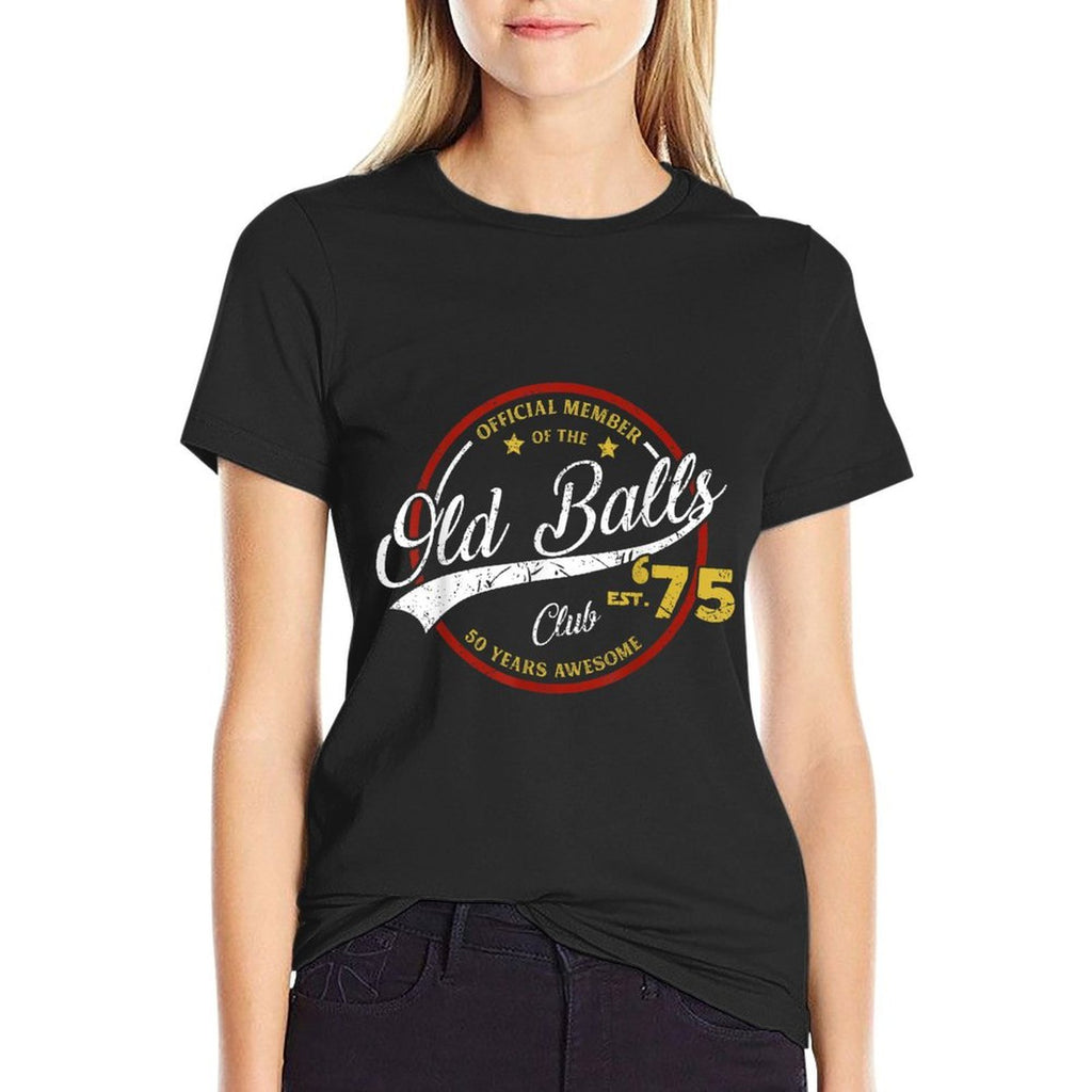 Vintage 50th Birthday Old Balls Club 1975 for Old Man  Lightweight T-Shirt