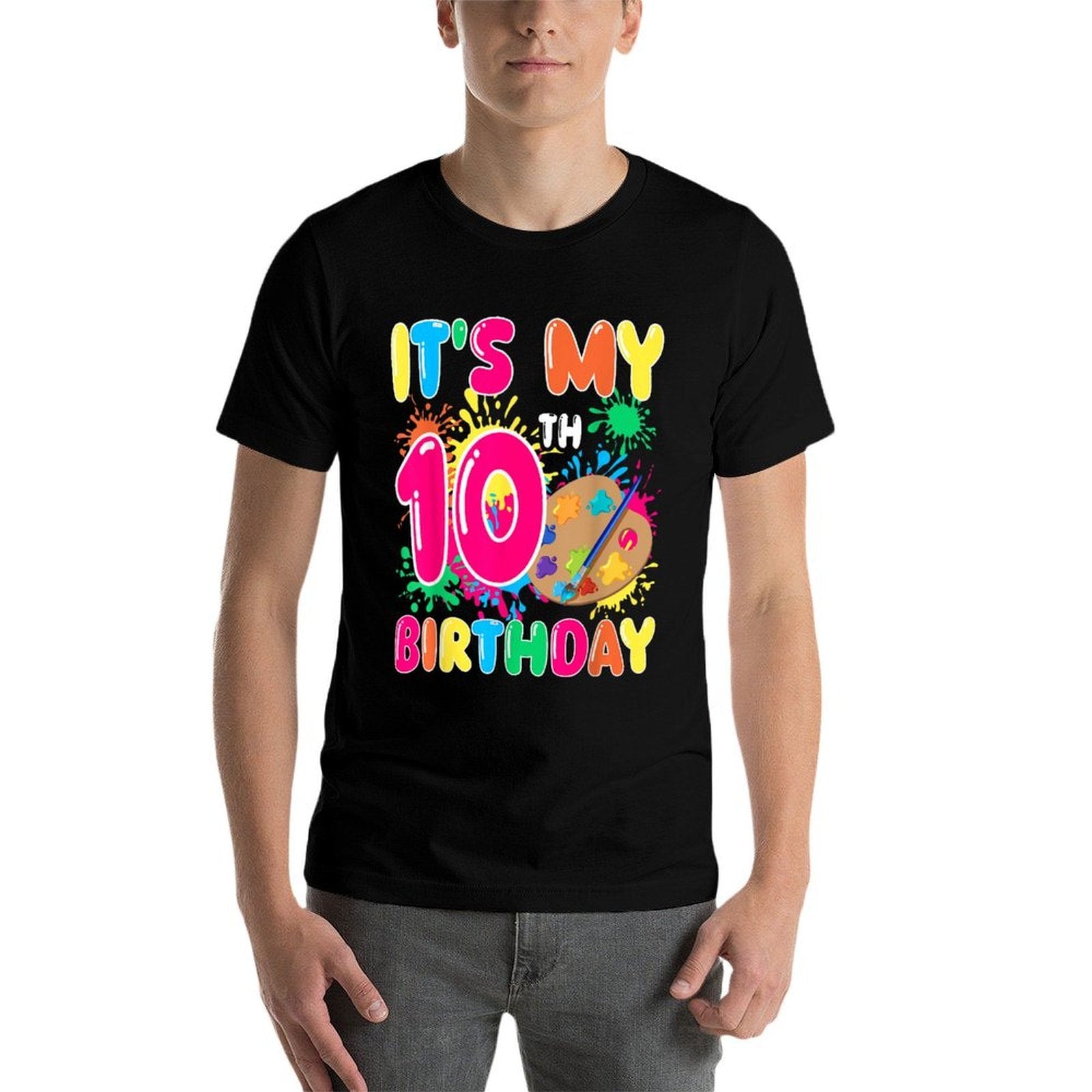 It's My 10th Birthday Painting Art 10 Year Old Bday Artist  Vintage-inspired T-Shirt