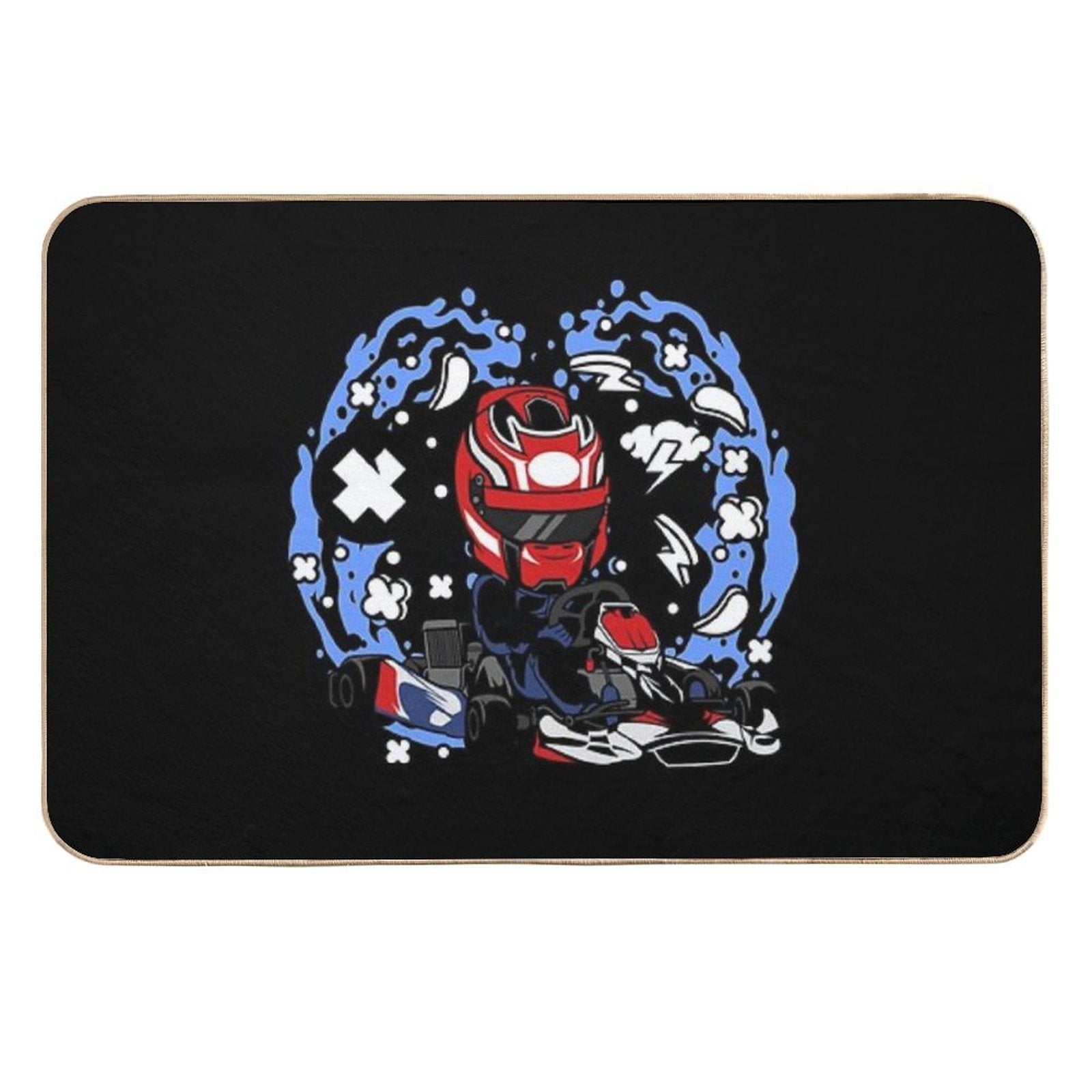 Karting Pop Art  Multi-Purpose Bath Mat