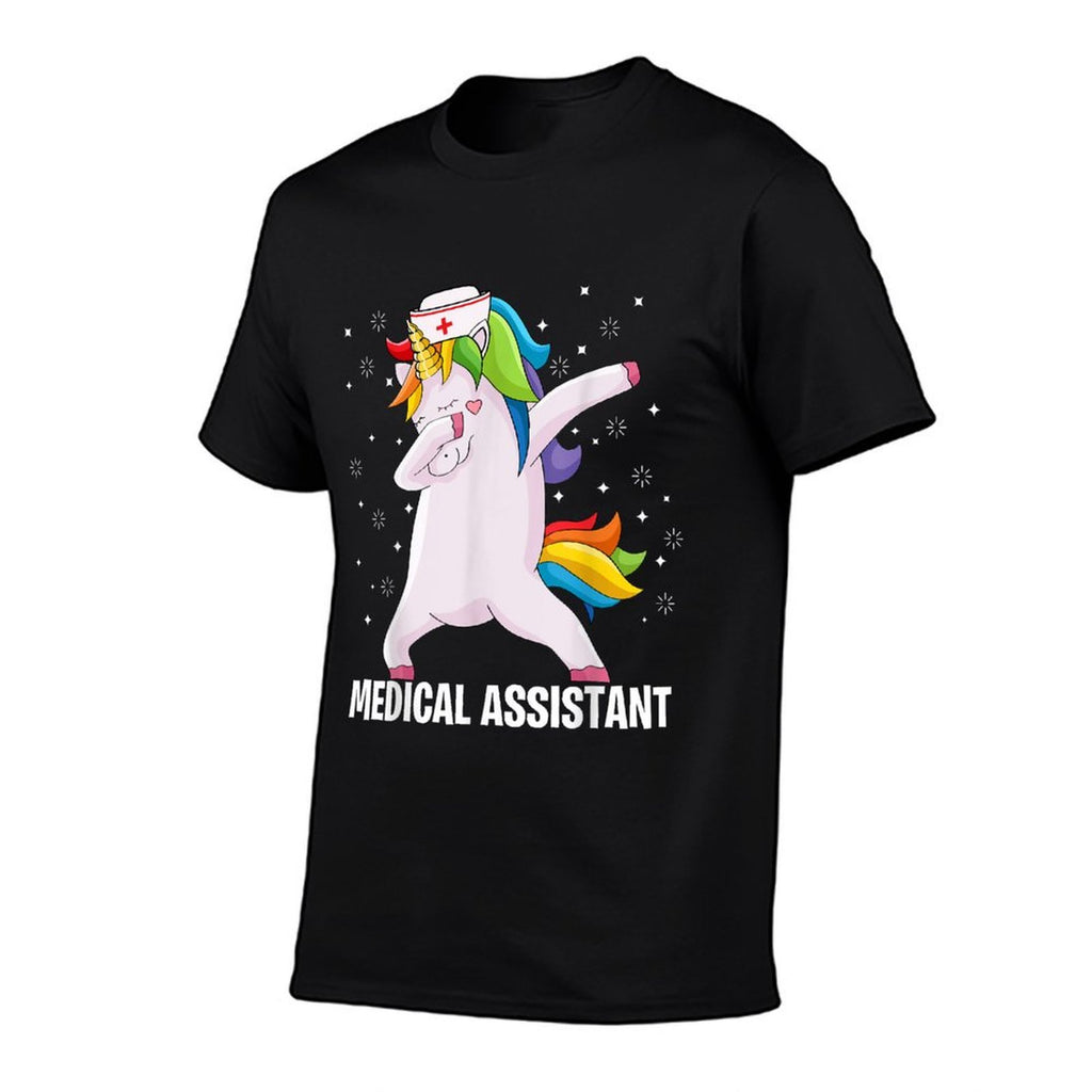 Funny MA Certified Medical Assistant Dabbing Unicorn  Versatile T-Shirt