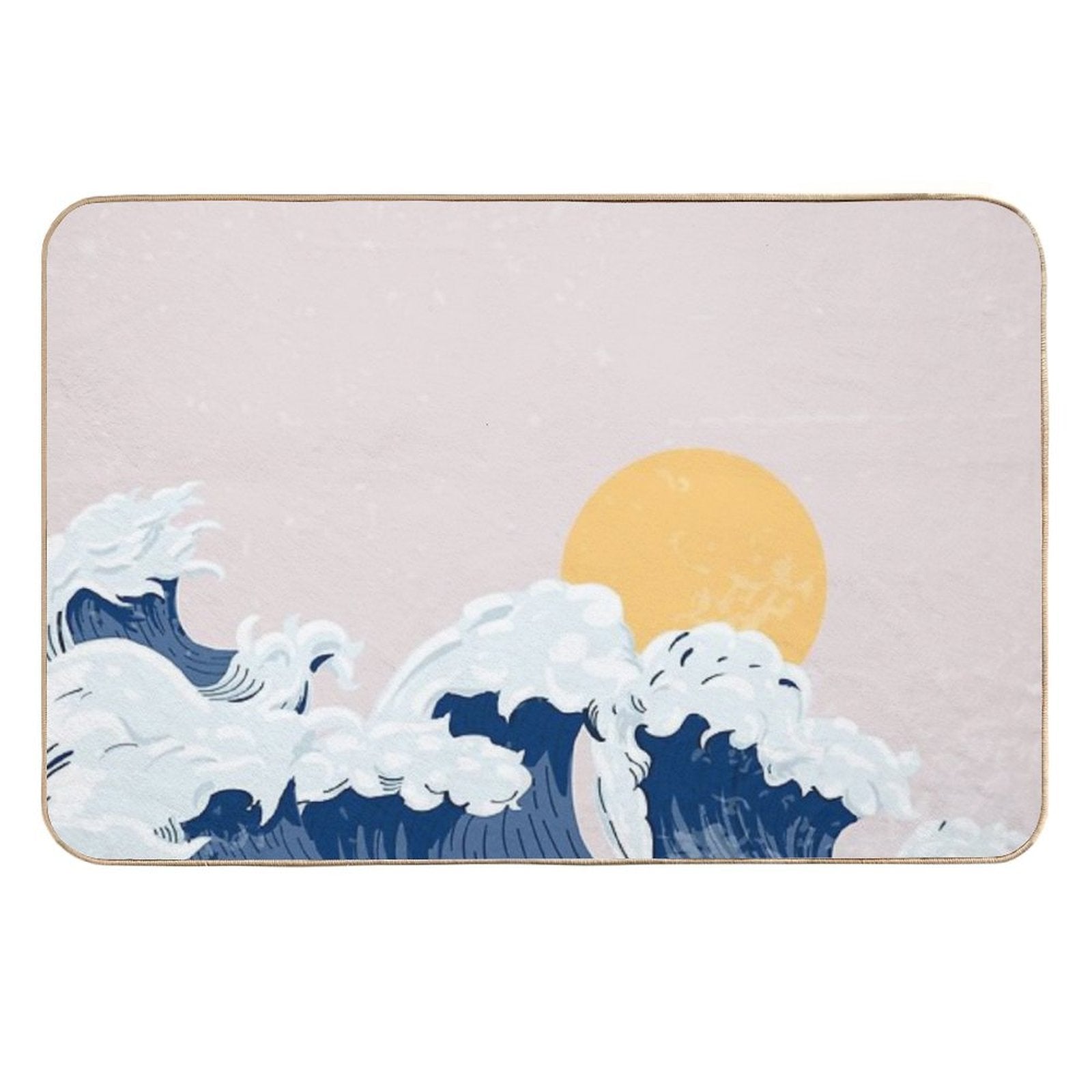 Ocean Waves  Absorbent Bath Mat