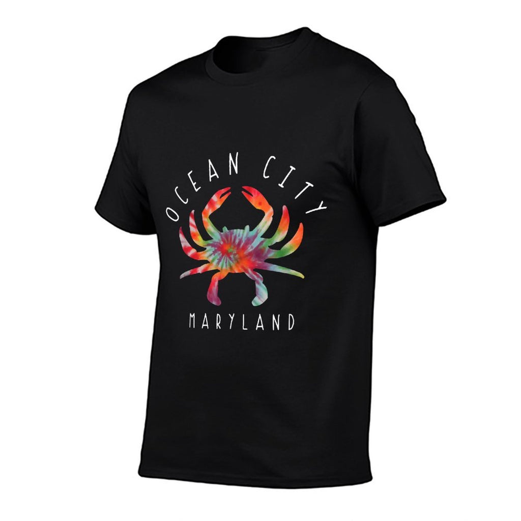 Ocean City Maryland Crab Tie Dye Summer Vacation  Slim-fit Cut T-Shirt