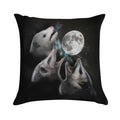 3 Opossum Moon Soft Fade-Resistant Throw Pillow