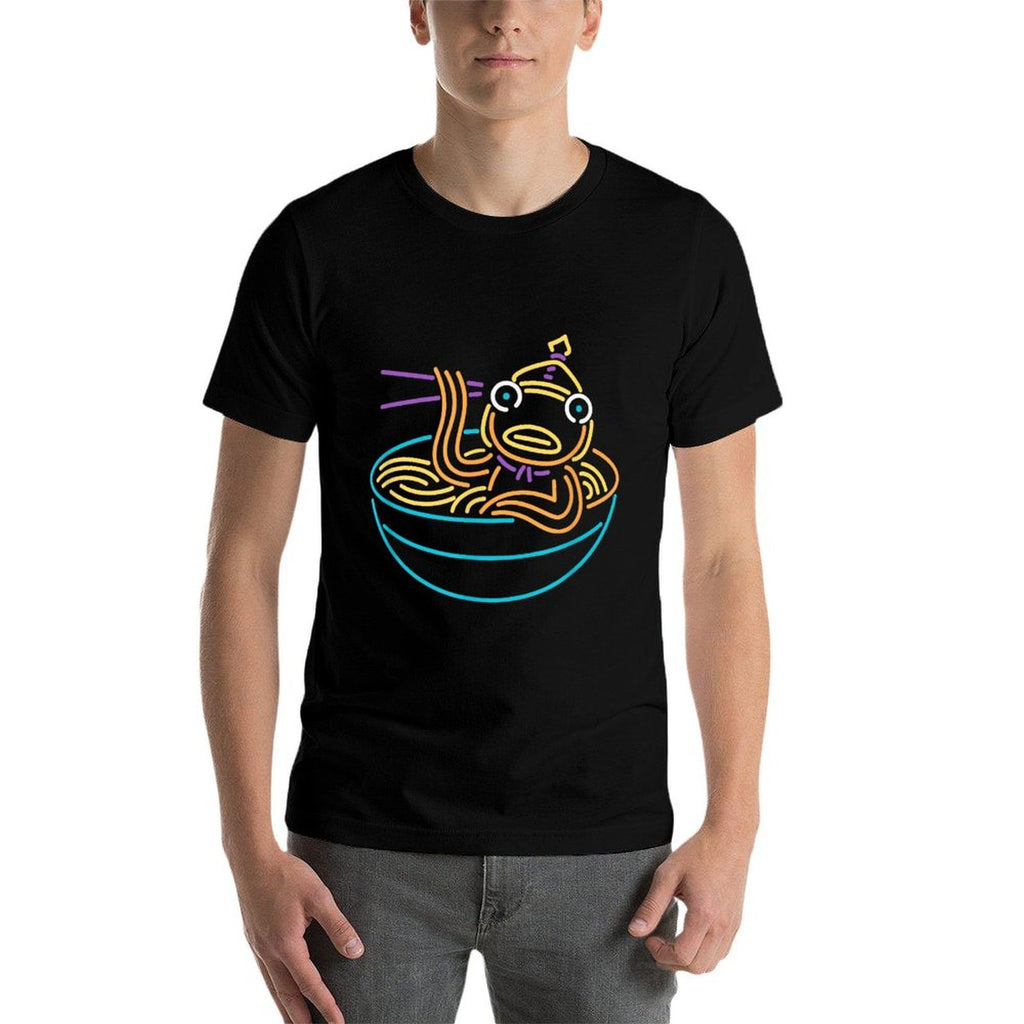 Fortnite Fishstick Neon Ramen Bowl Center Icon  Eco-friendly Material T-Shirt