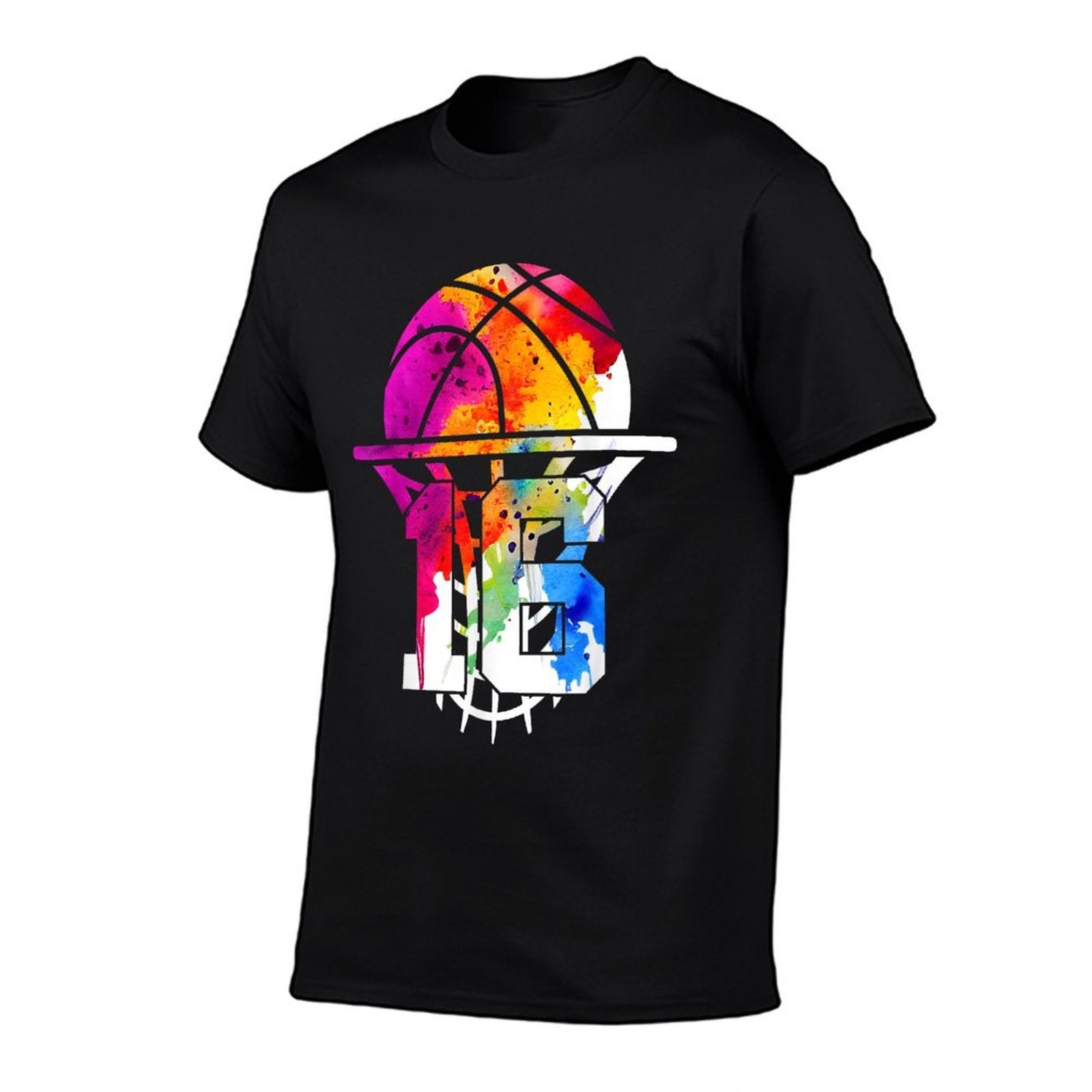 16 YEARS BASKETBALL 16TH BIRTHDAY  Trendy Pattern T-Shirt