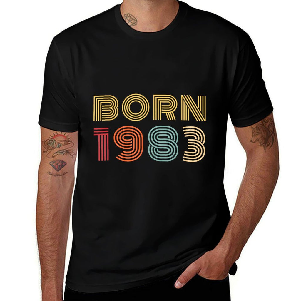 40 Year Old Bday Gifts Vintage Born 1983 Retro 40th Birthday  Graphic-printed T-Shirt