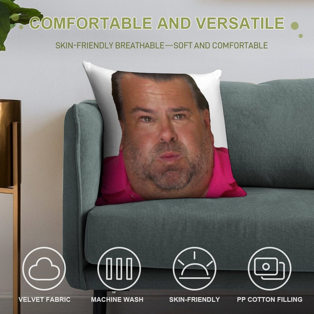 Big Ed Soft Washable Throw Pillow