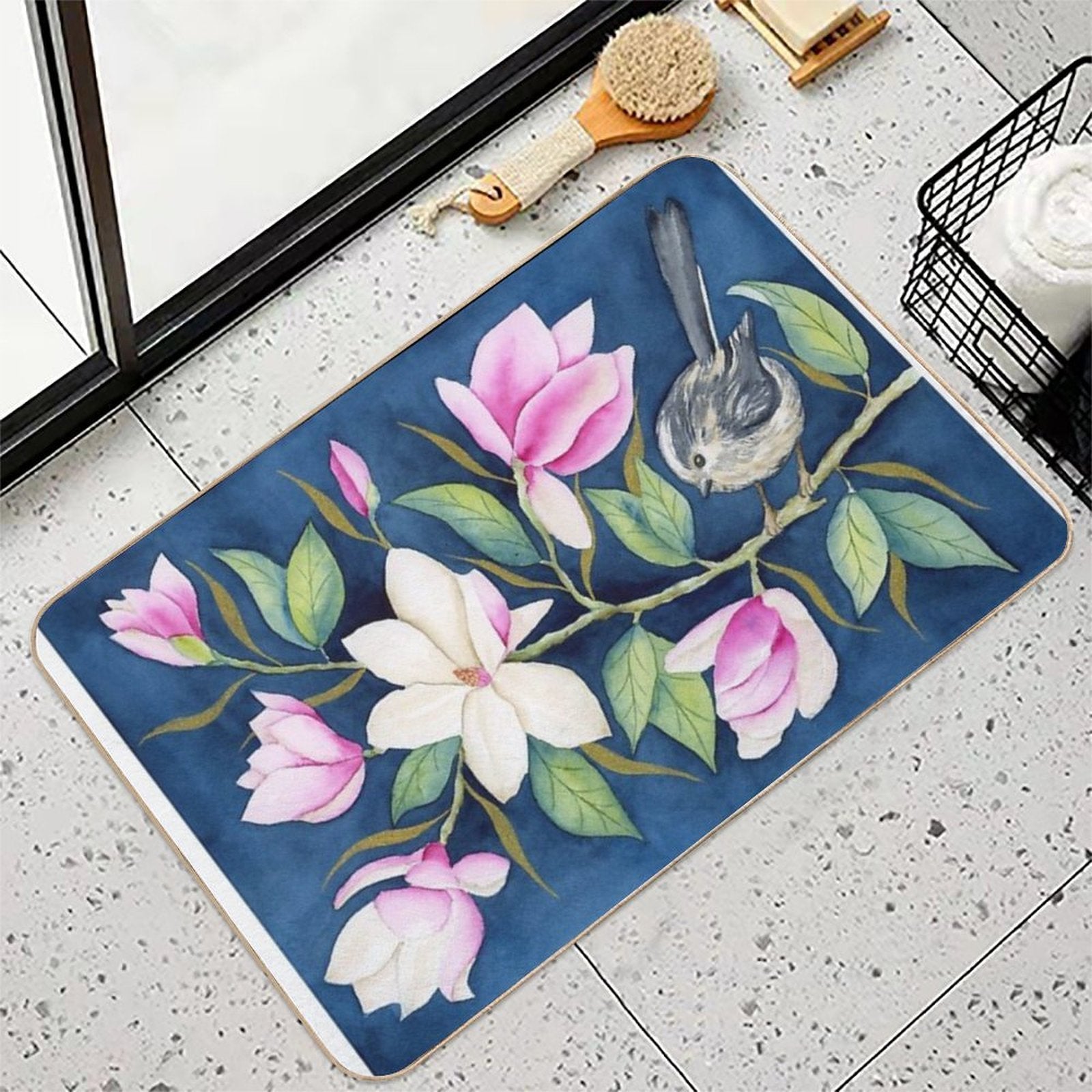 Magnolia  Fade-Resistant Bath Mat