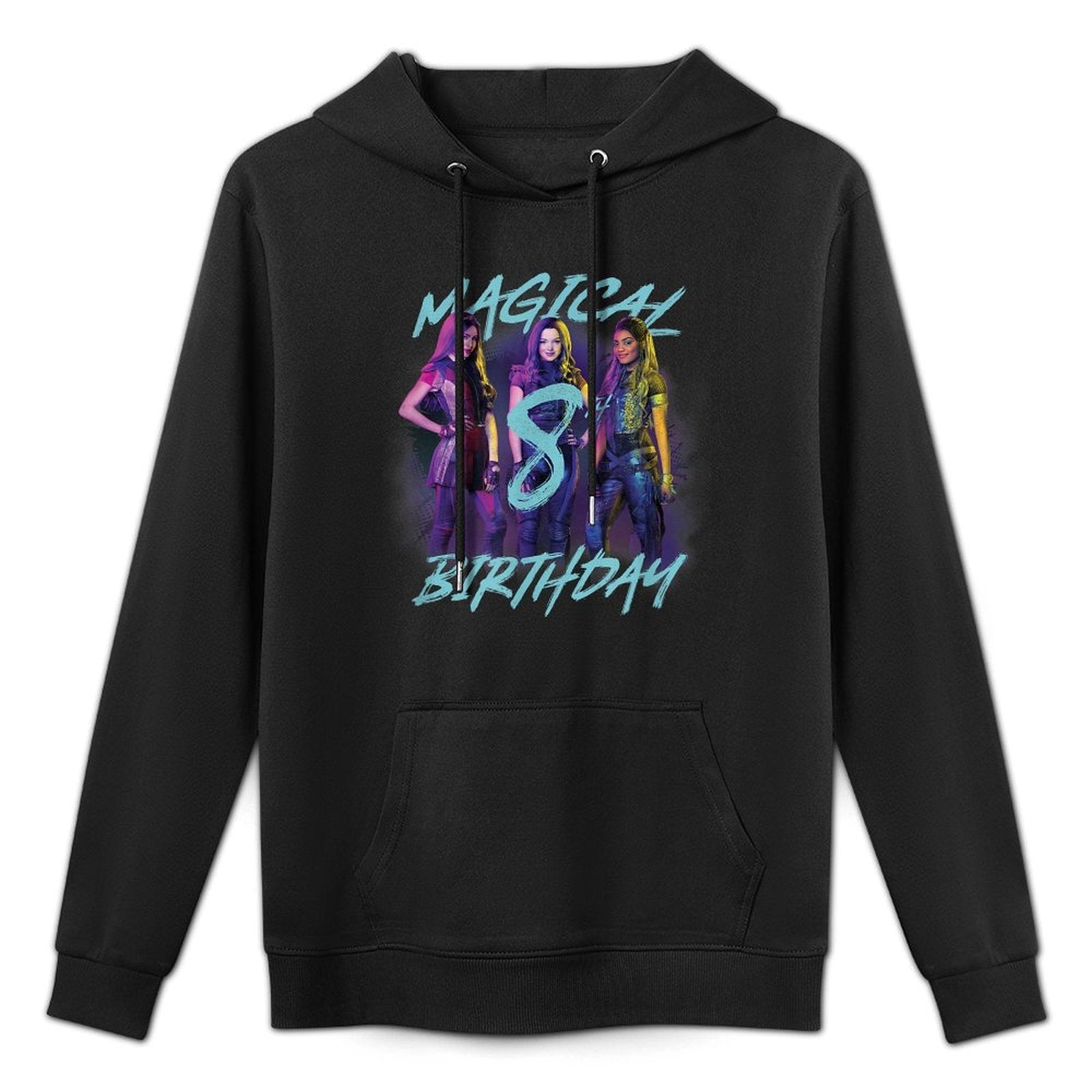 Disney Descendants 3 Magical 8th Birthday Group Poster Adjustable Hood Hoodie