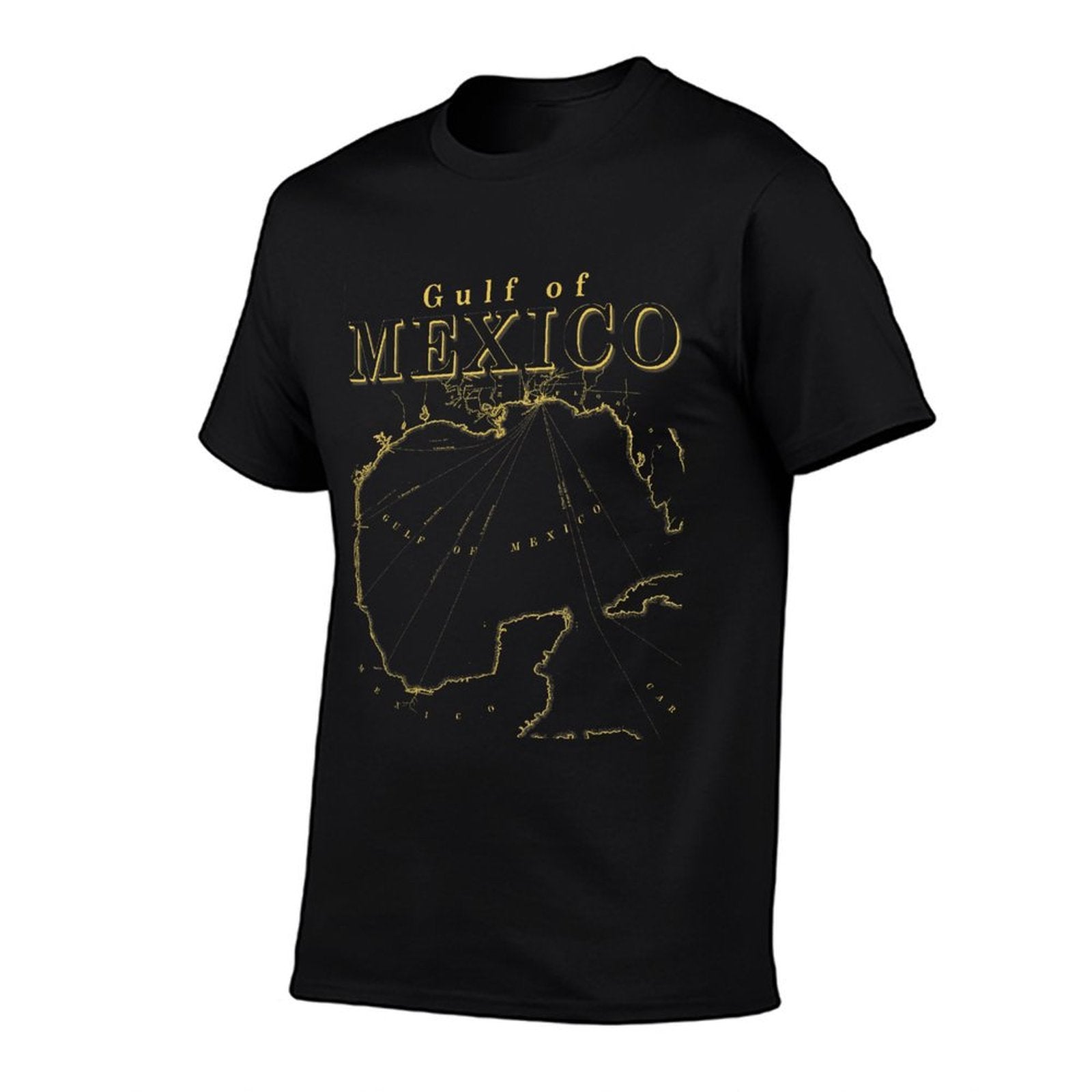 Vintage Gulf Of Mexico Map Coastal History  Moisture-wicking T-Shirt
